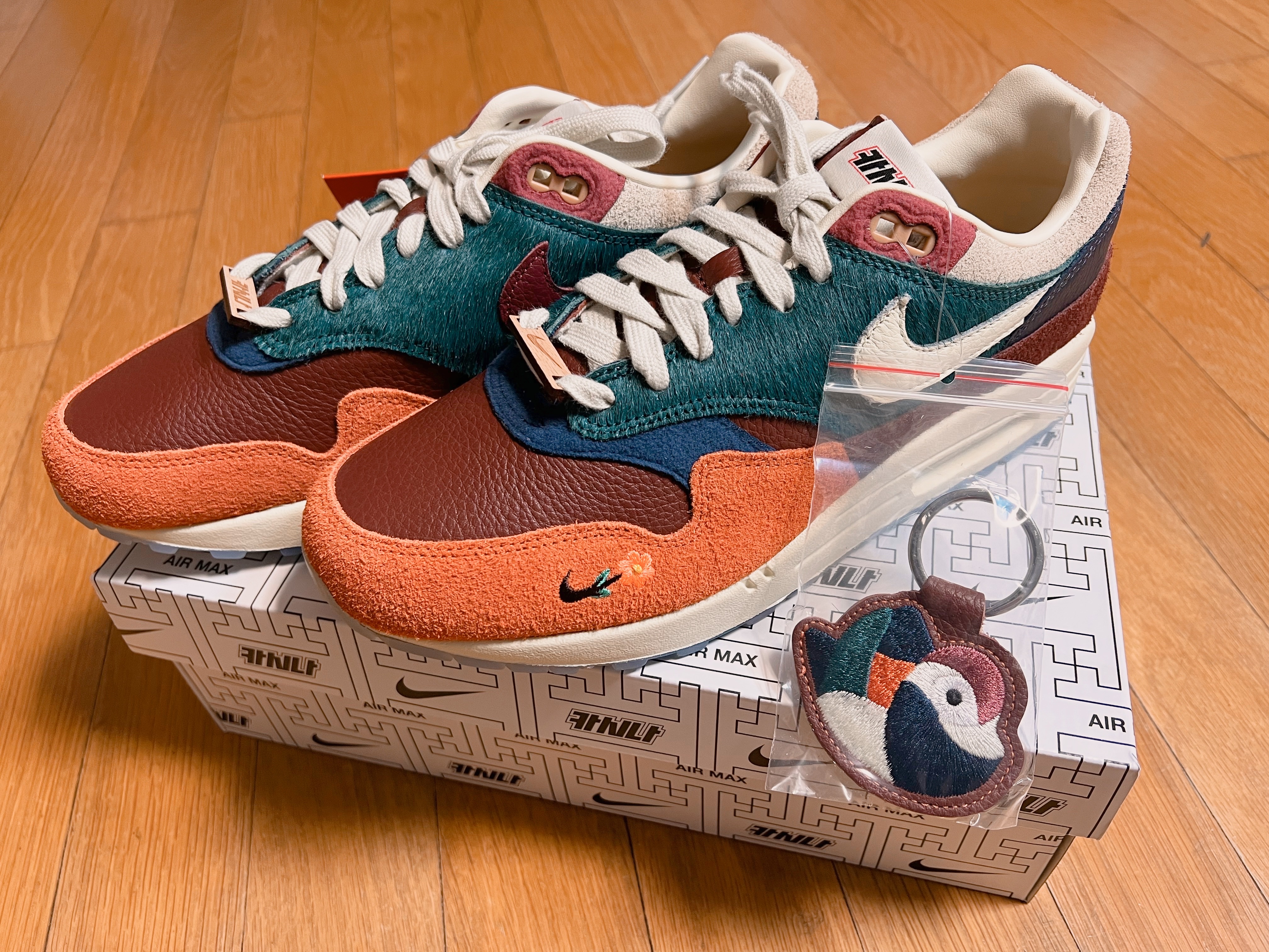 Nike x Kasina Air Max 1 SP Won-Ang Orange 착용 스타일 - 1