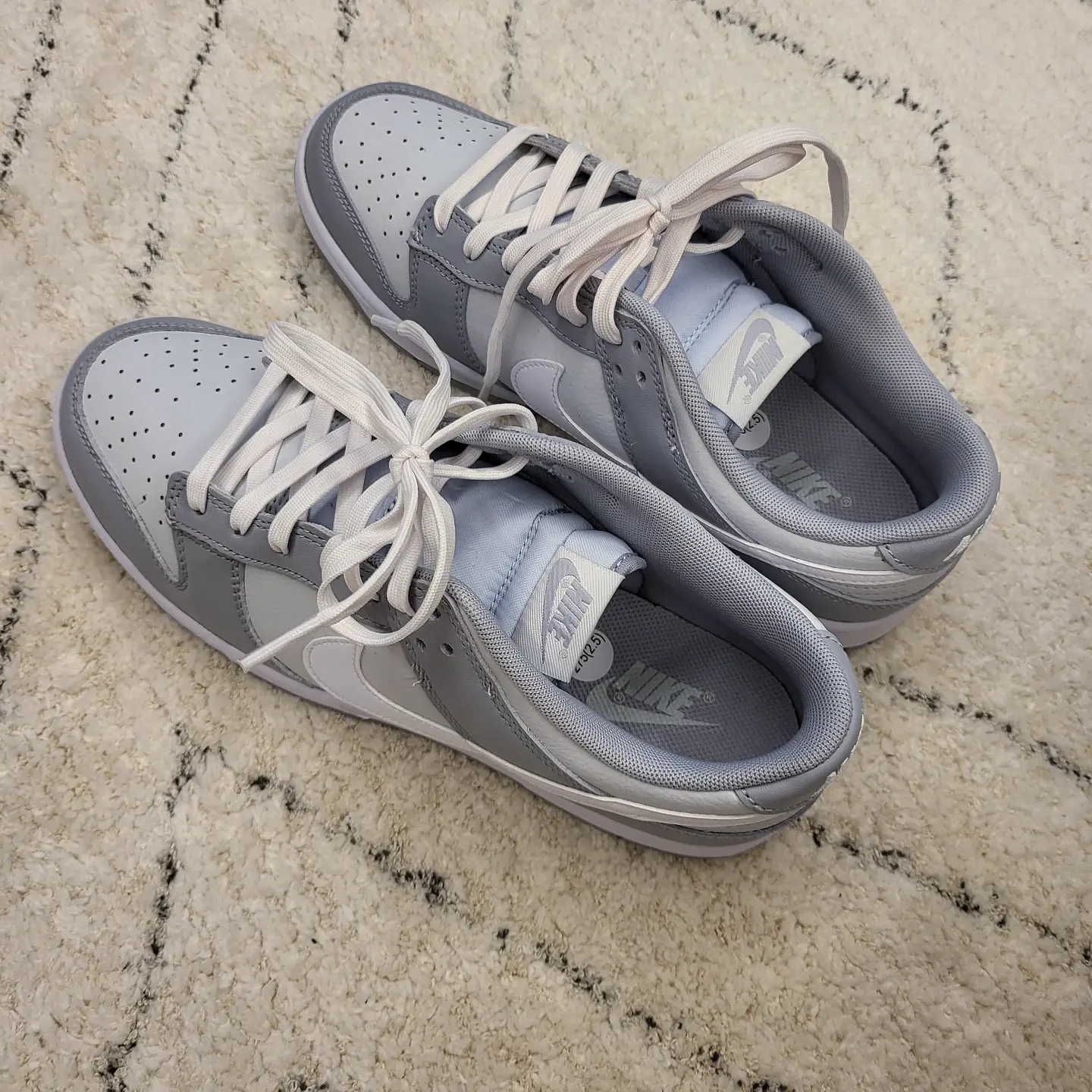 Nike Dunk Low Retro Wolf Grey, Wooyoungmi Black Back Logo T-Shirt White - 22SS 착용 스타일 - 4