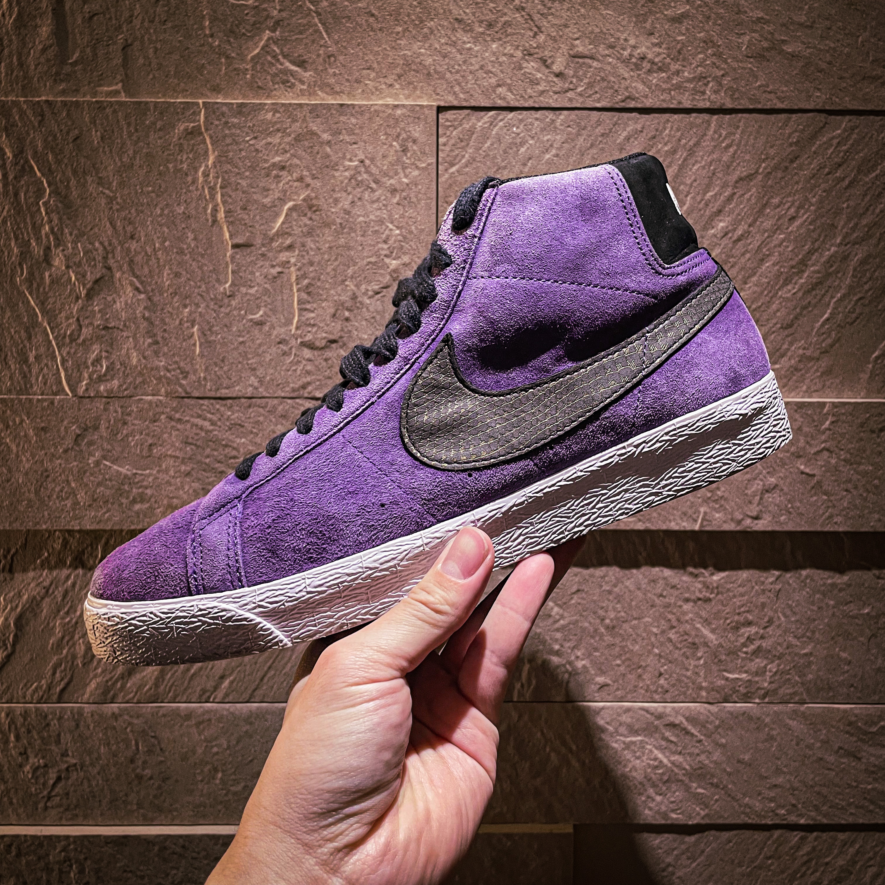 Nike SB Blazer Varsity Purple 착용 스타일