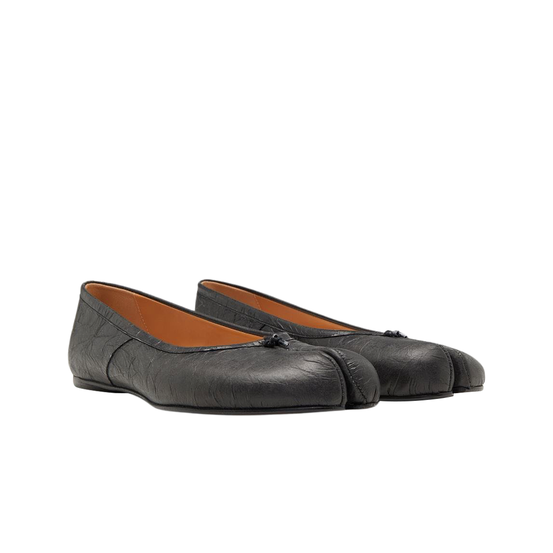 (W) 메종 마르지엘라 타비 발레리나 슈즈 블랙((W) Maison Margiela Tabi Ballerina Shoes Black) - 2