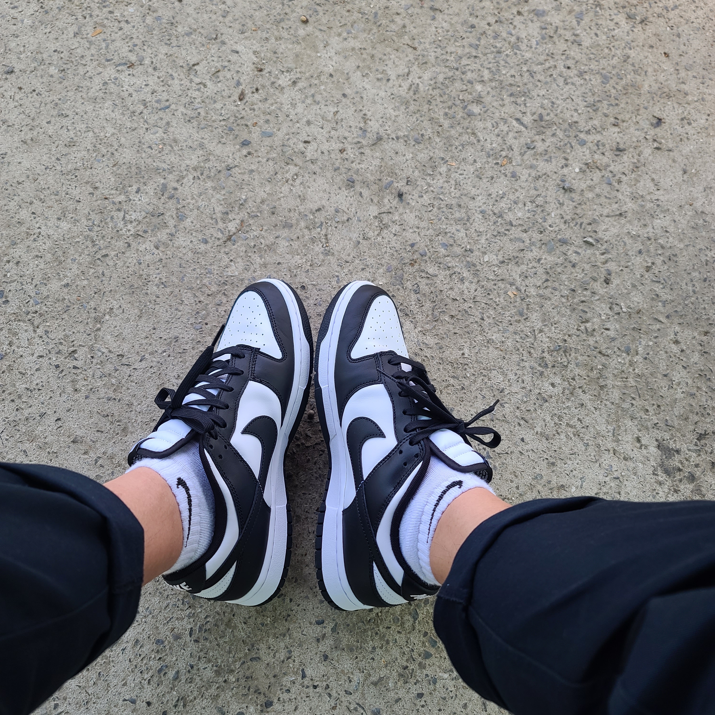 Nike Dunk Low Retro Black 착용 스타일