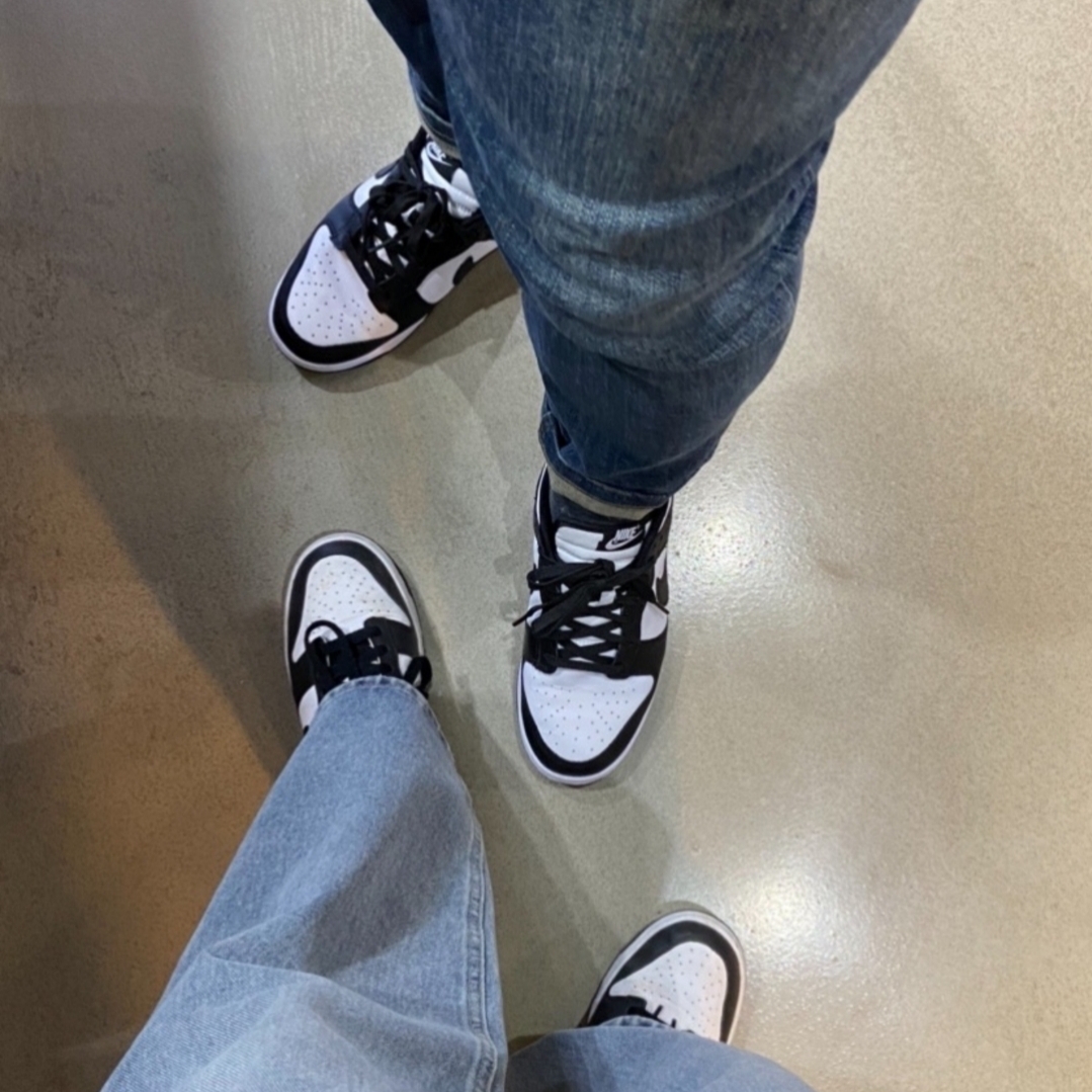 Nike Dunk Low Retro Black, (W) Nike Dunk Low Black 착용 스타일