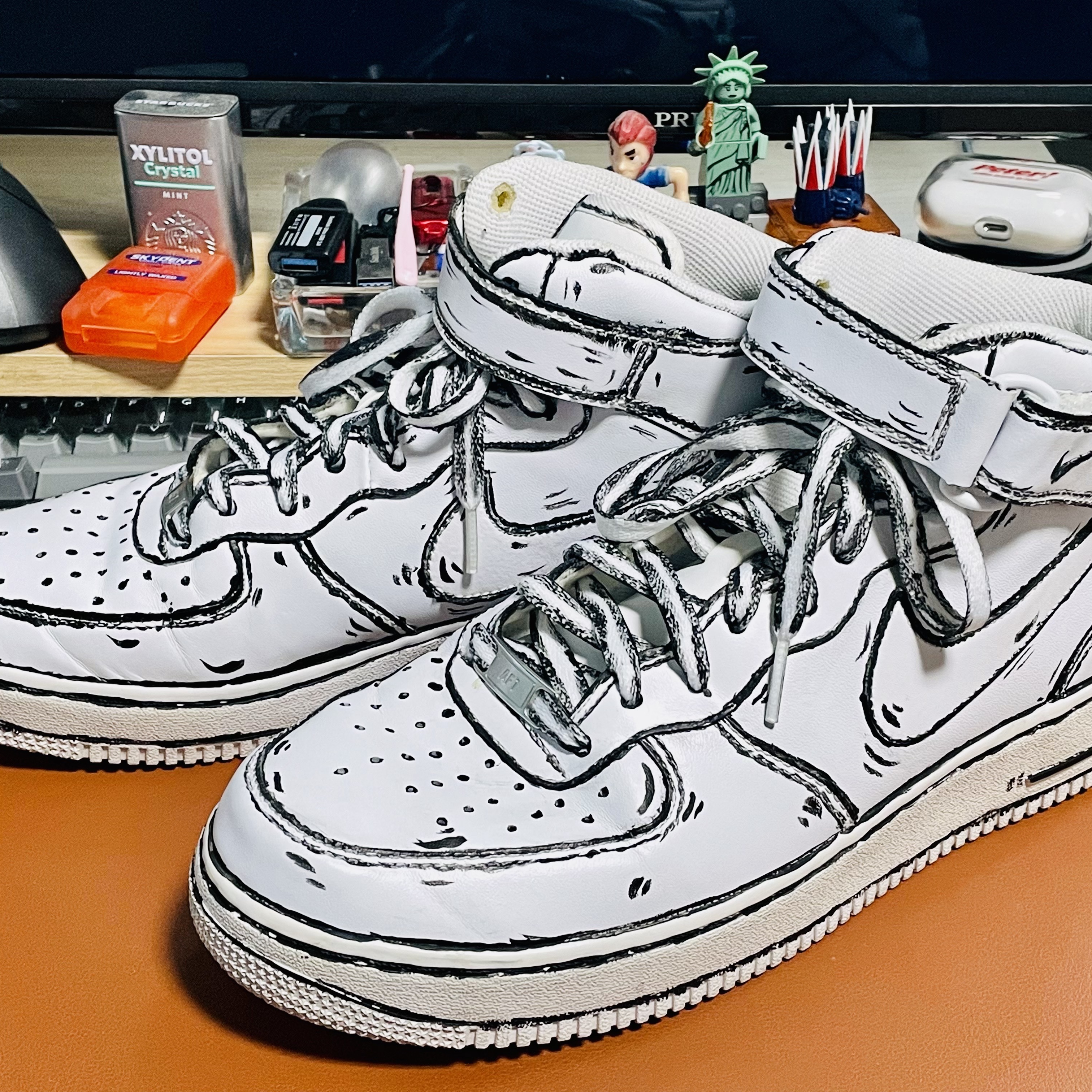Nike Air Force 1 Mid '07 White 착용 스타일 - 1