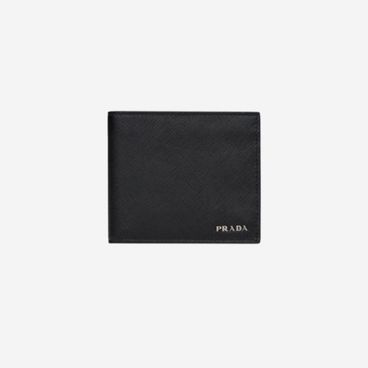 프라다 사피아노 레더 지갑 블랙
