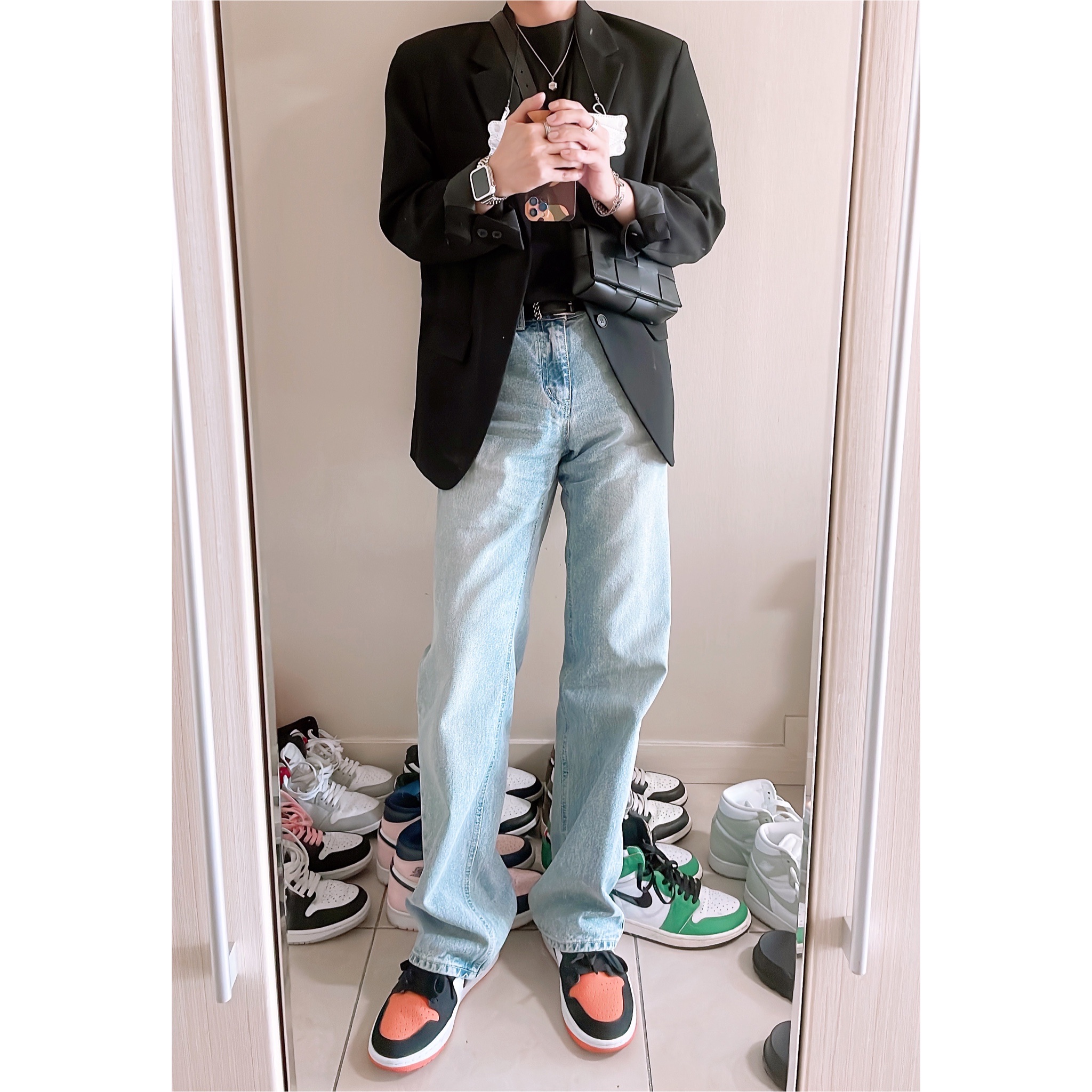 Jordan 1 Low Golf Starfish 착용 스타일