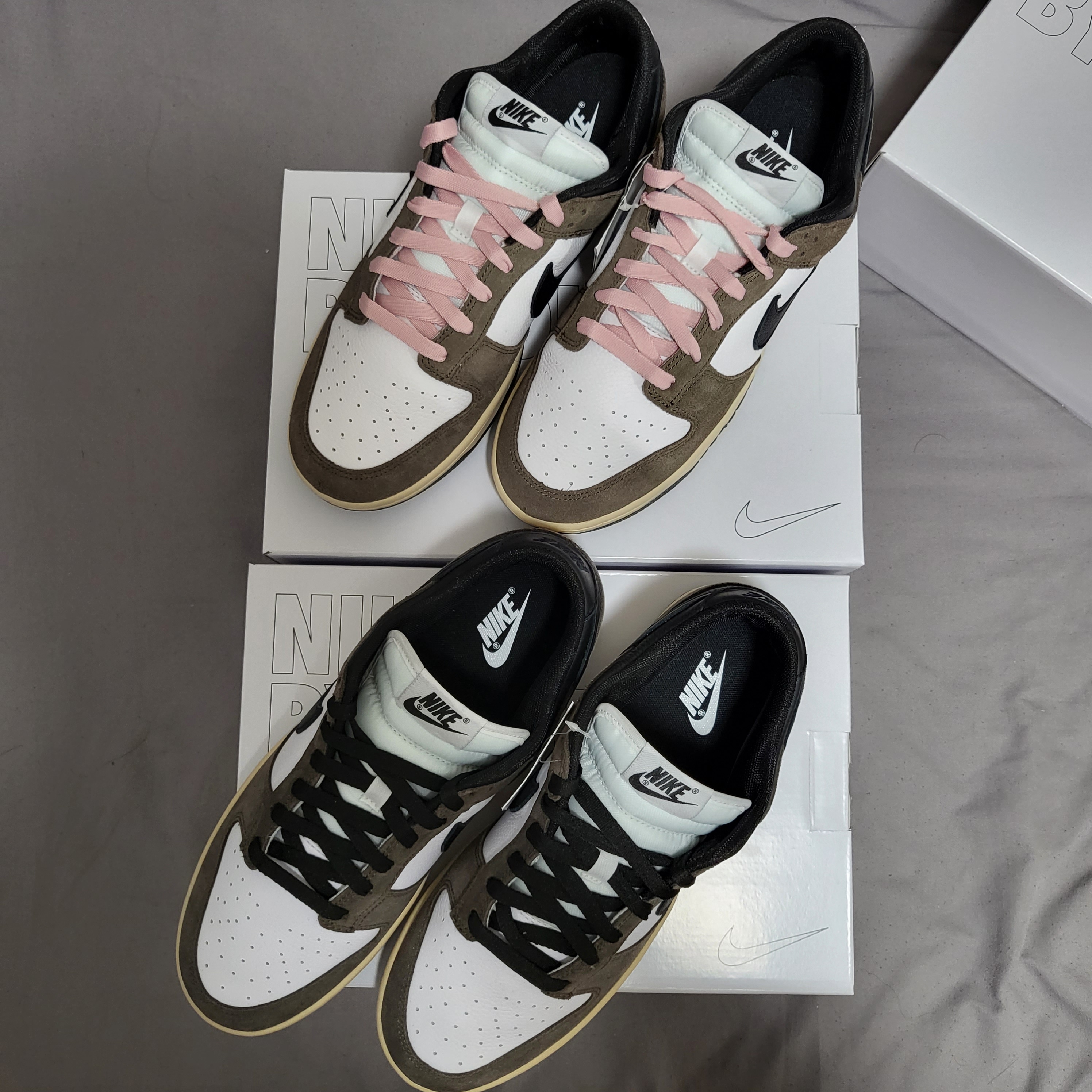 Jordan 1 x Travis Scott Retro High OG SP Mocha 착용 스타일 - 2