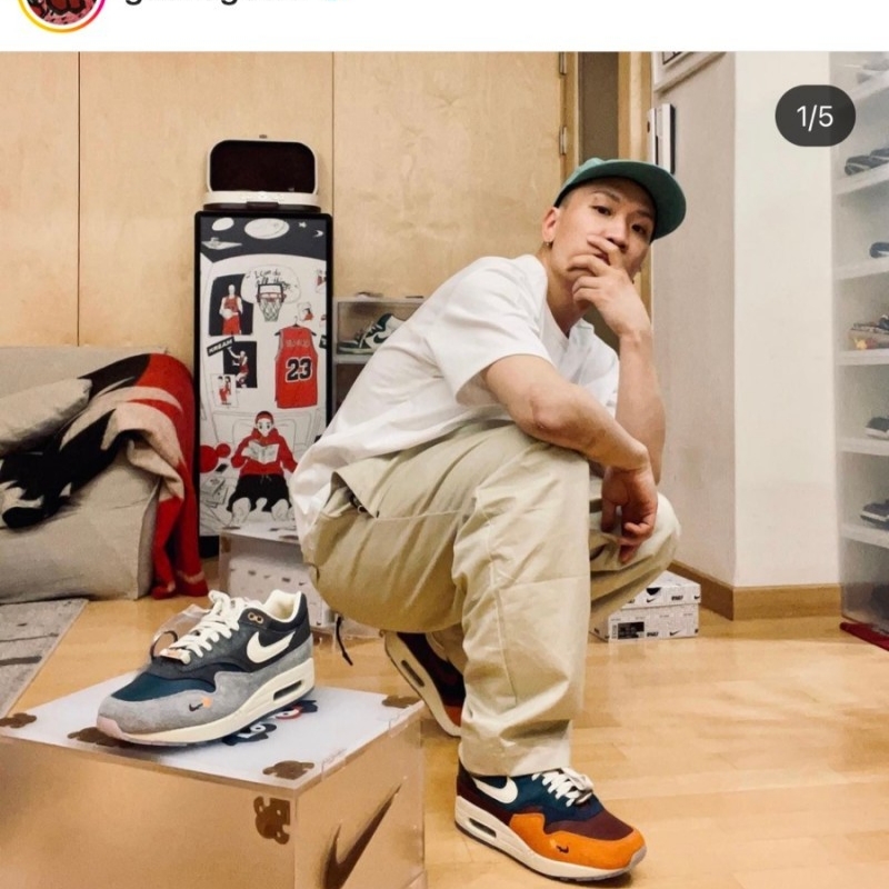 Nike x Kasina Air Max 1 SP Won-Ang Orange 착용 스타일