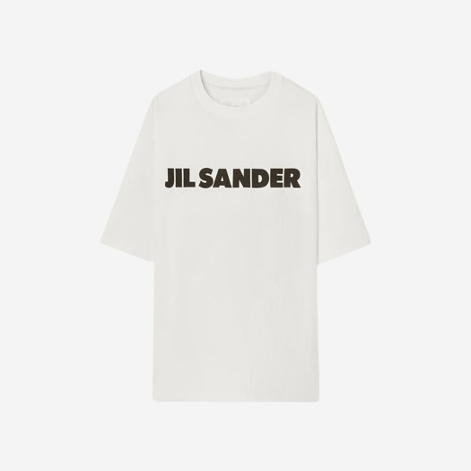 질 샌더 로고 티셔츠 내츄럴 - 21SS