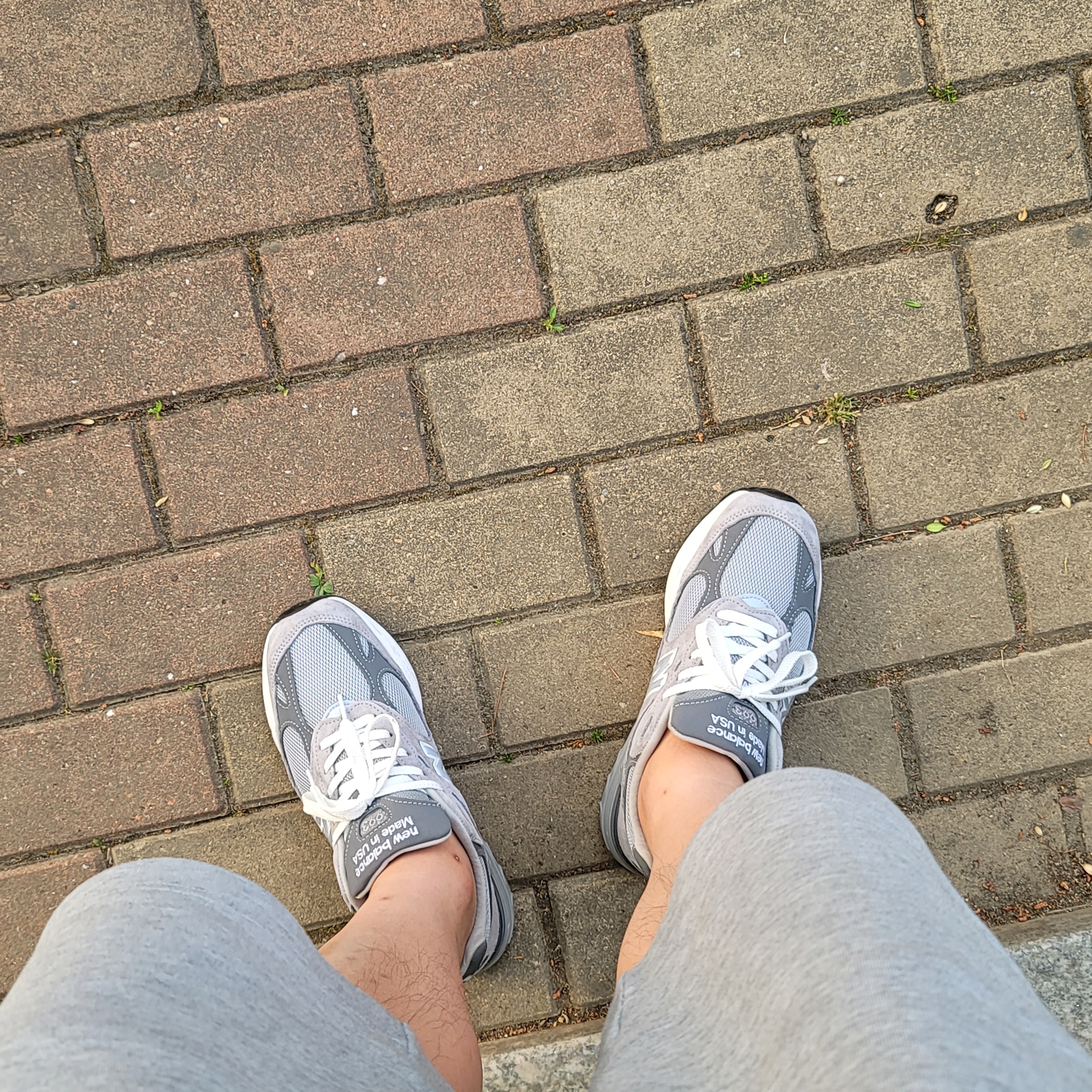 New Balance 993 Made in USA Grey - D Standard 착용 스타일
