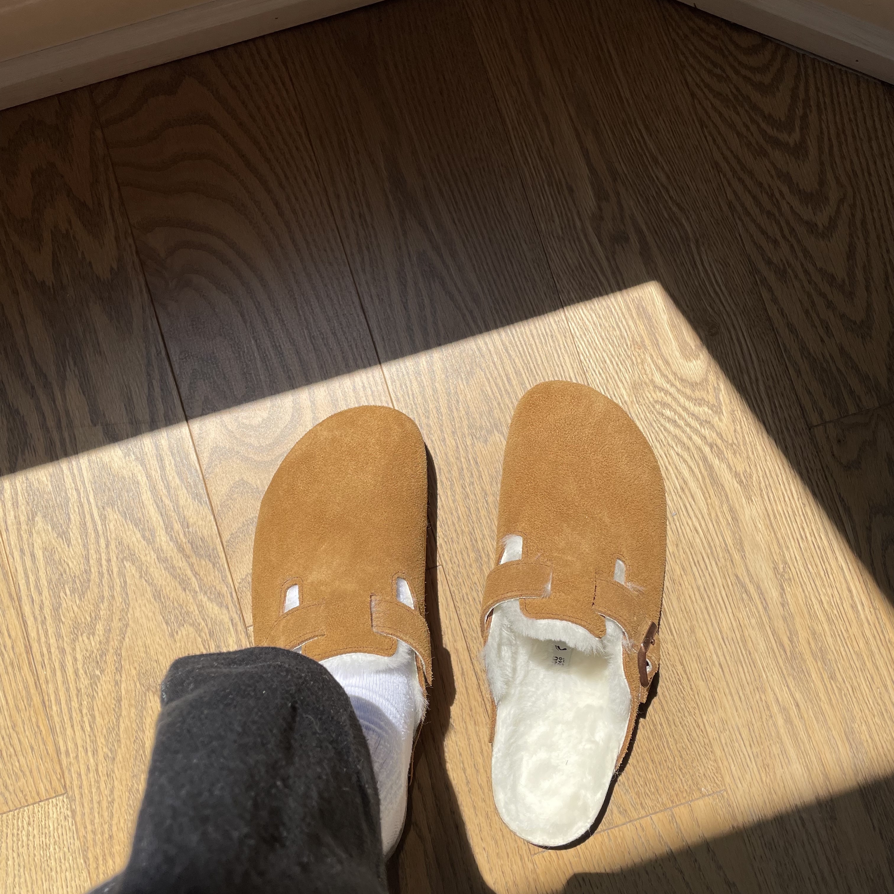 Birkenstock Boston Soft Footbed Mink - Narrow 착용 스타일 - 3