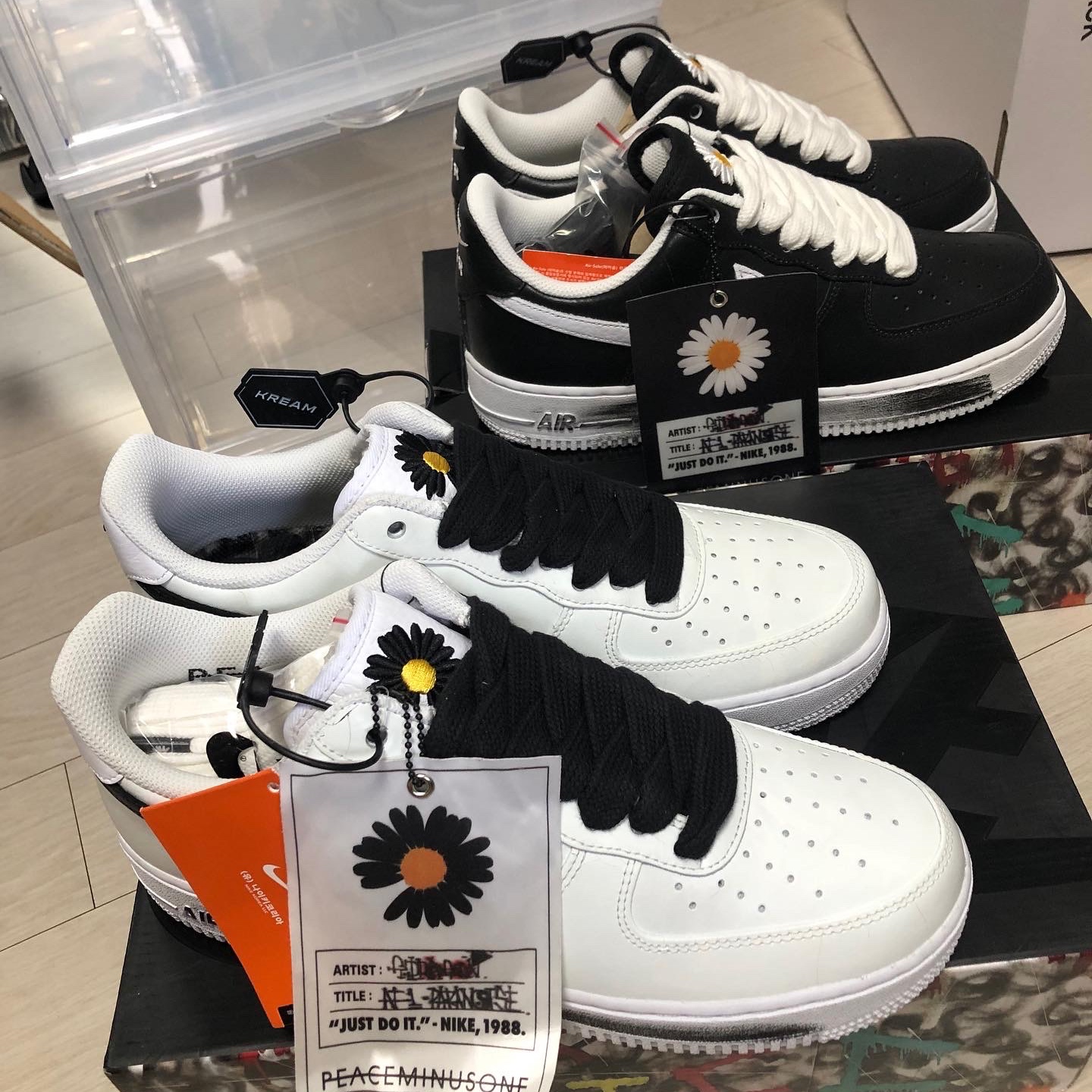 Nike x Peaceminusone Air Force 1 Low Para-Noise, Nike x Peaceminusone Air Force 1 Low Para-Noise 2.0 착용 스타일 - 2