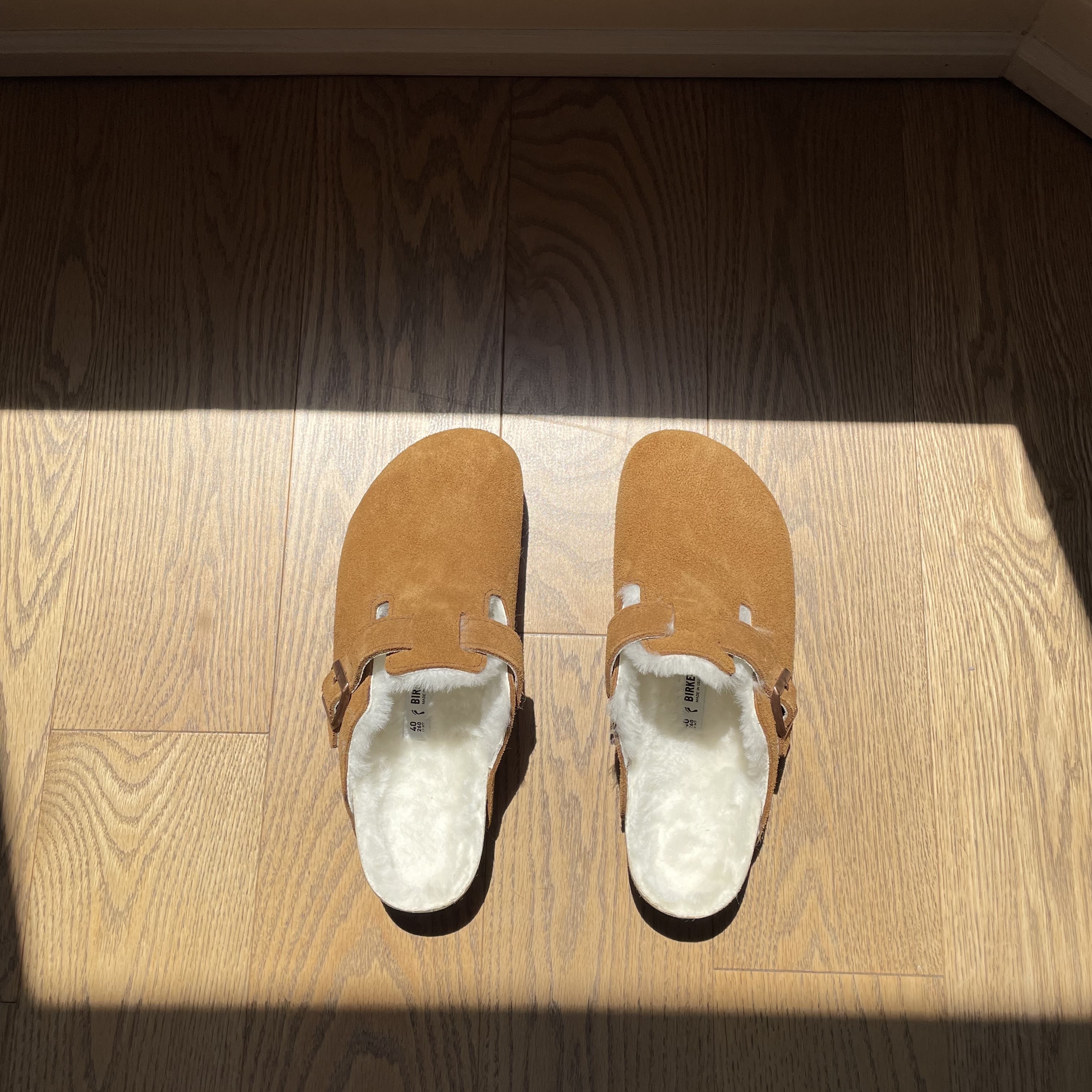 Birkenstock Boston Soft Footbed Mink - Narrow 착용 스타일 - 4
