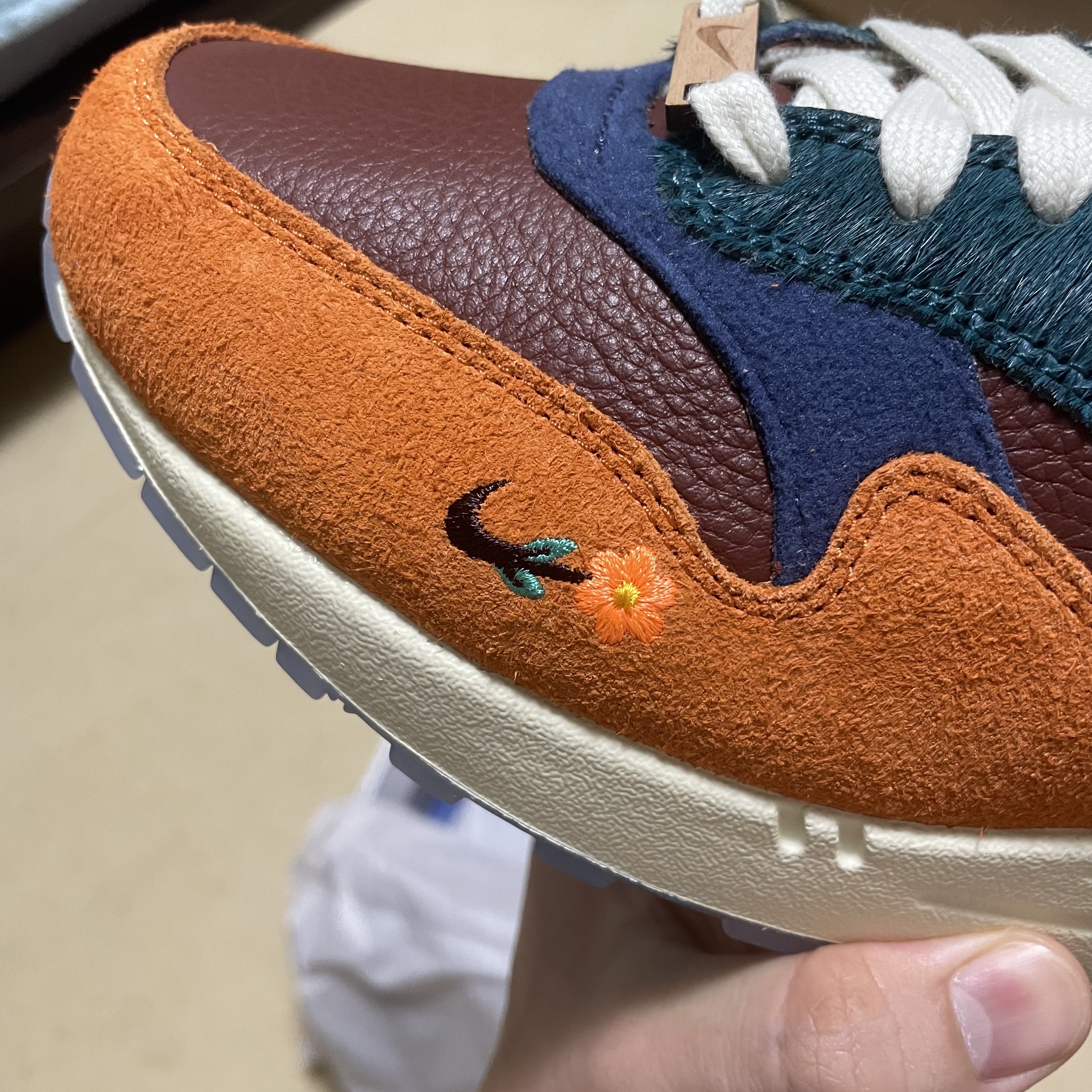 Nike x Kasina Air Max 1 SP Won-Ang Orange 착용 스타일 - 5