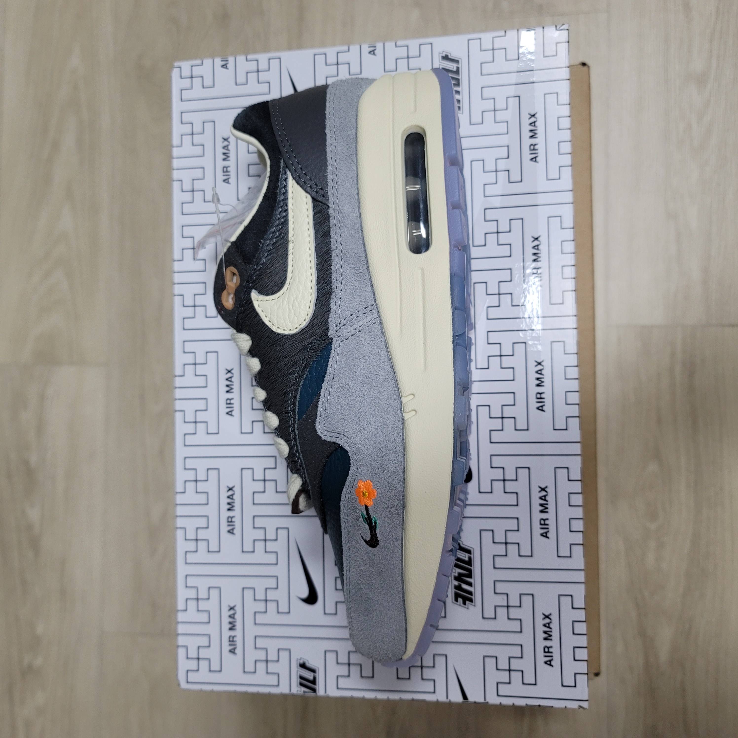Nike x Kasina Air Max 1 SP Won-Ang Particle Grey 착용 스타일 - 2