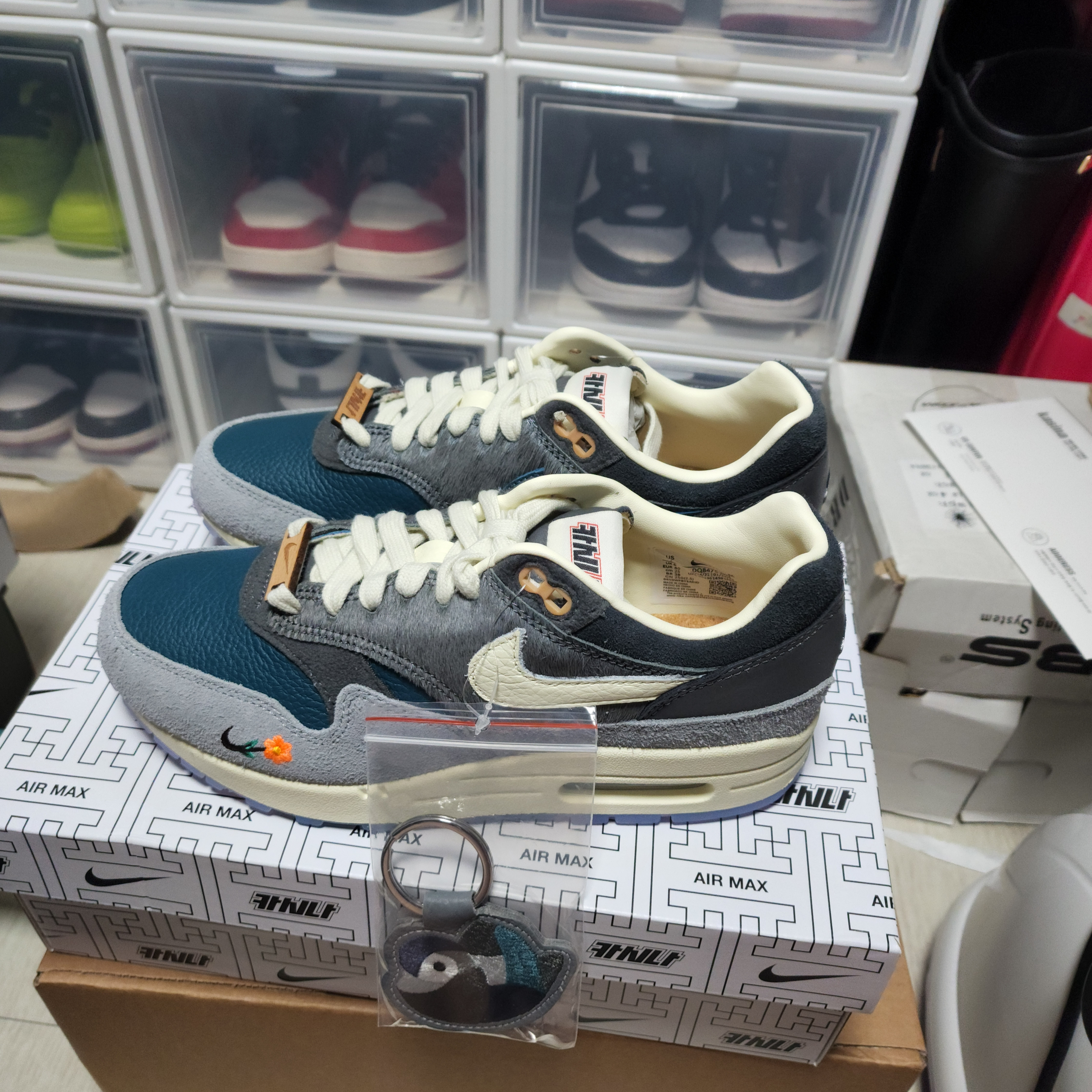 Nike x Kasina Air Max 1 SP Won-Ang Particle Grey 착용 스타일 - 2