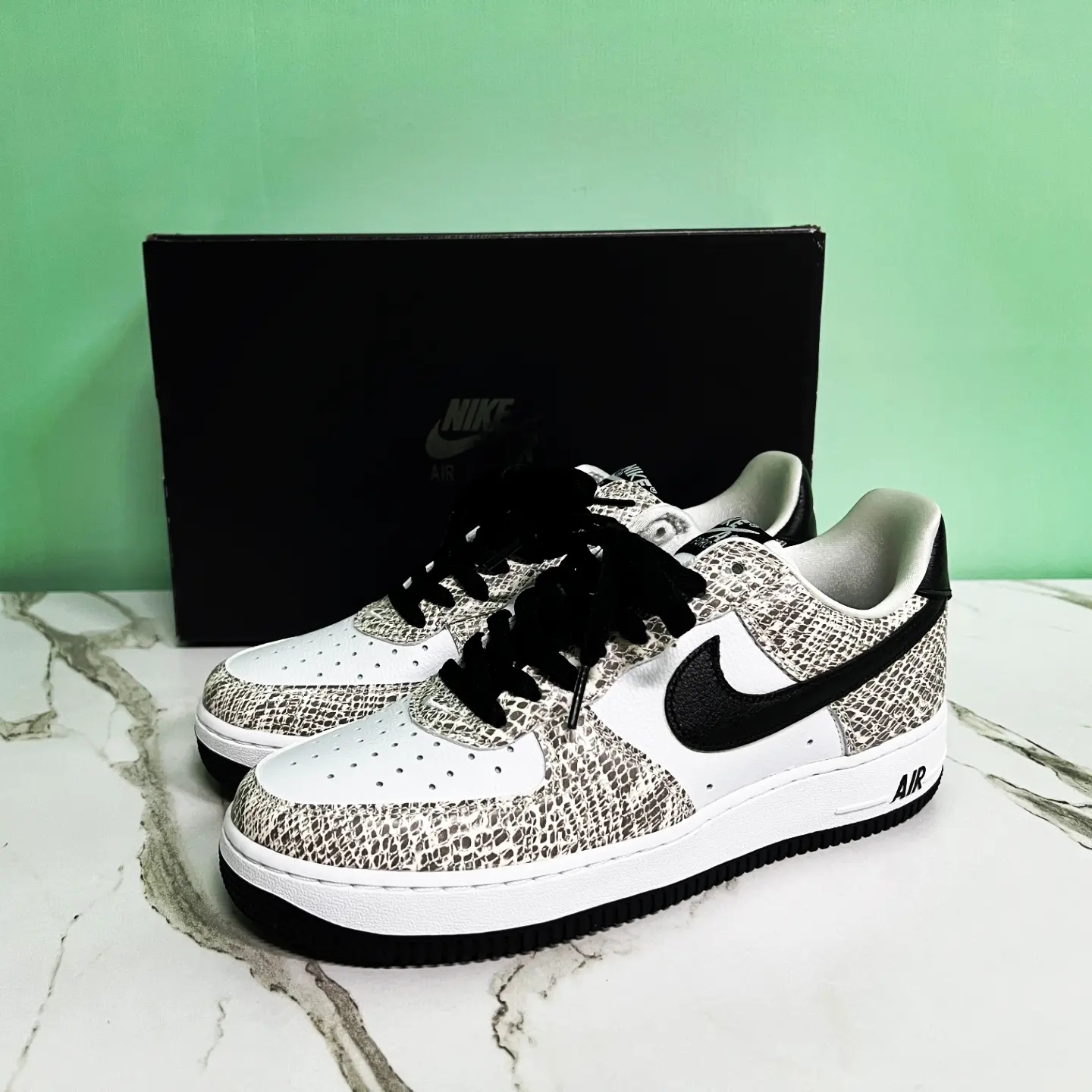 Nike Air Force 1 Low Retro Cocoa Snake 2018 착용 스타일 - 2