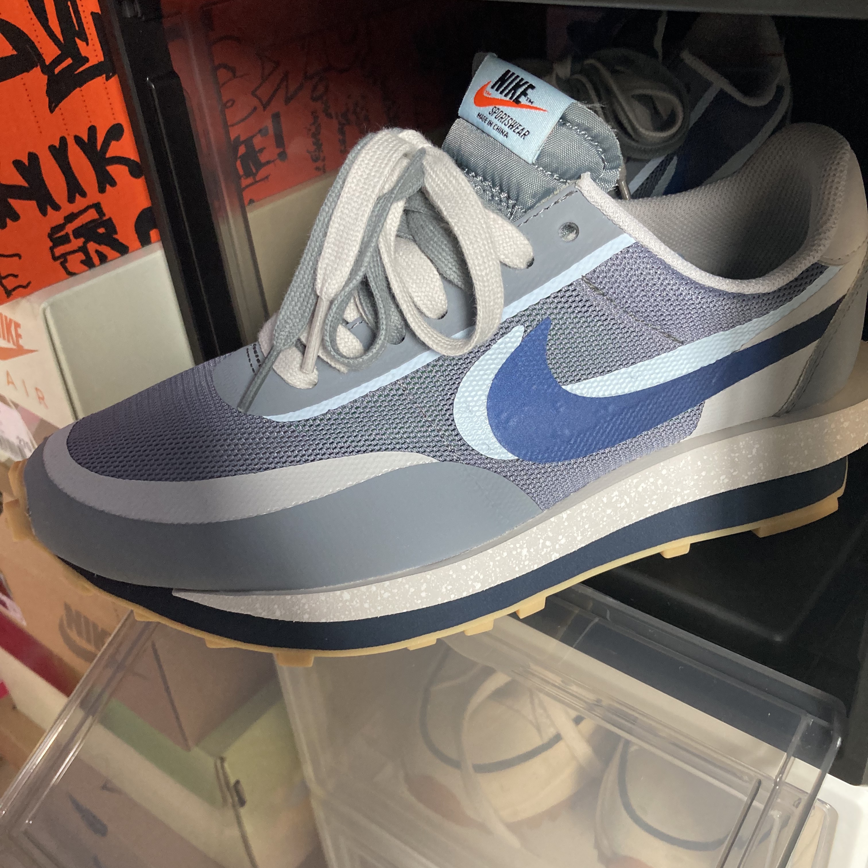 Nike x Sacai x Clot LDWaffle Cool Grey 착용 스타일