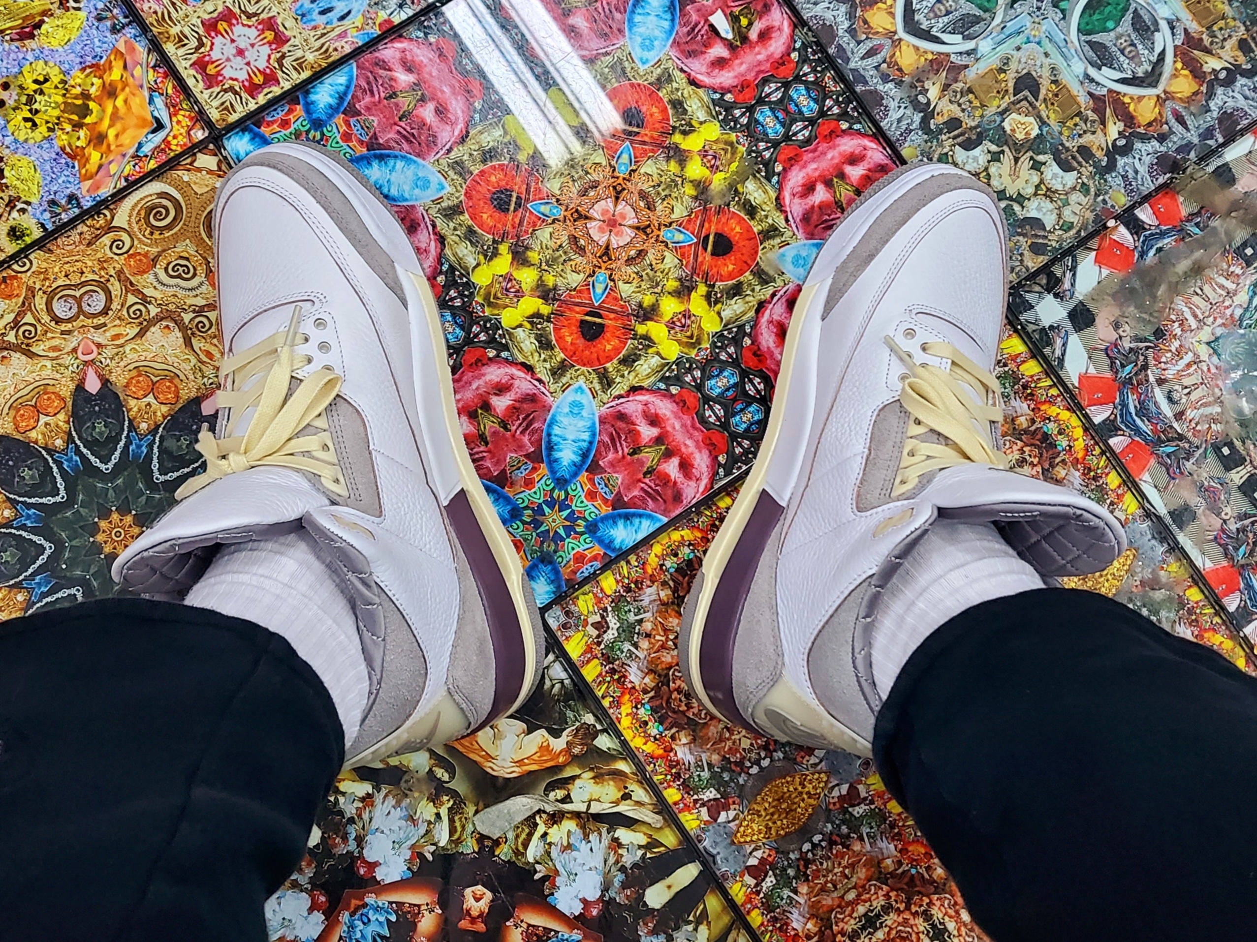(W) Jordan 3 x A Ma Maniere Retro SP 착용 스타일 - 4