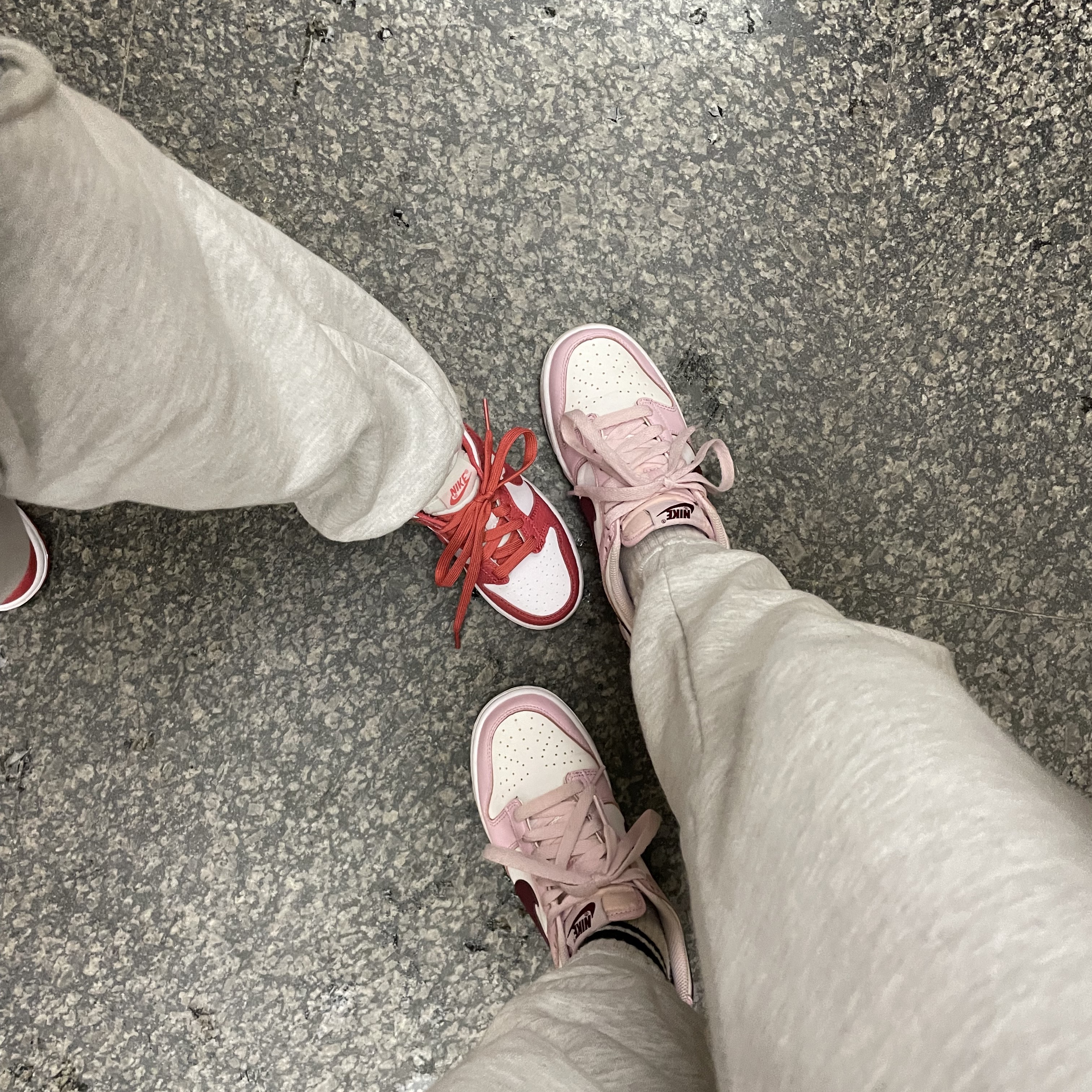 (PS) Nike Dunk Low Archeo Pink, (GS) Nike Dunk Low Pink Foam 착용 스타일 - 3
