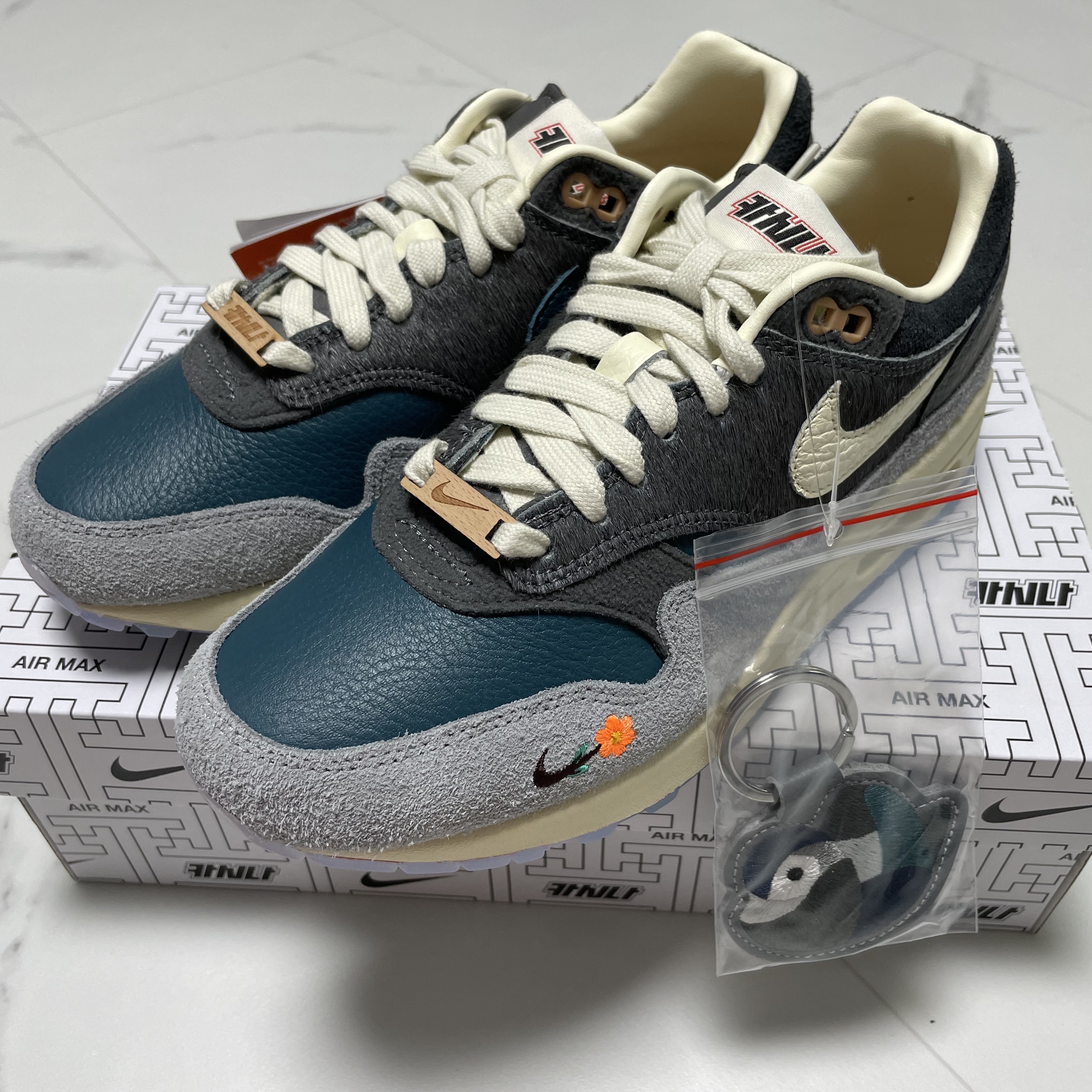 Nike x Kasina Air Max 1 SP Won-Ang Particle Grey 착용 스타일