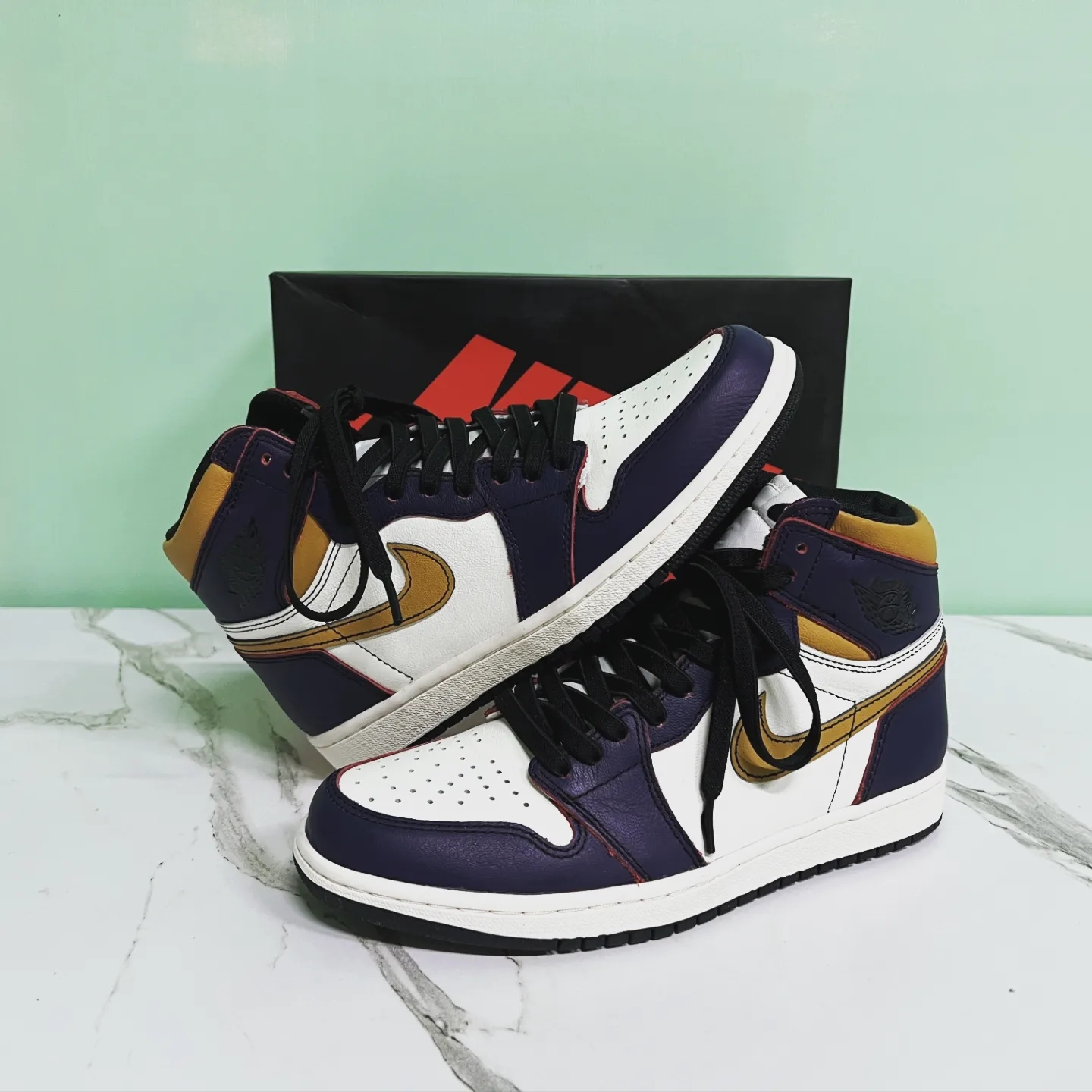 Jordan 1 Retro High OG Defiant SB LA to Chicago 착용 스타일 - 1