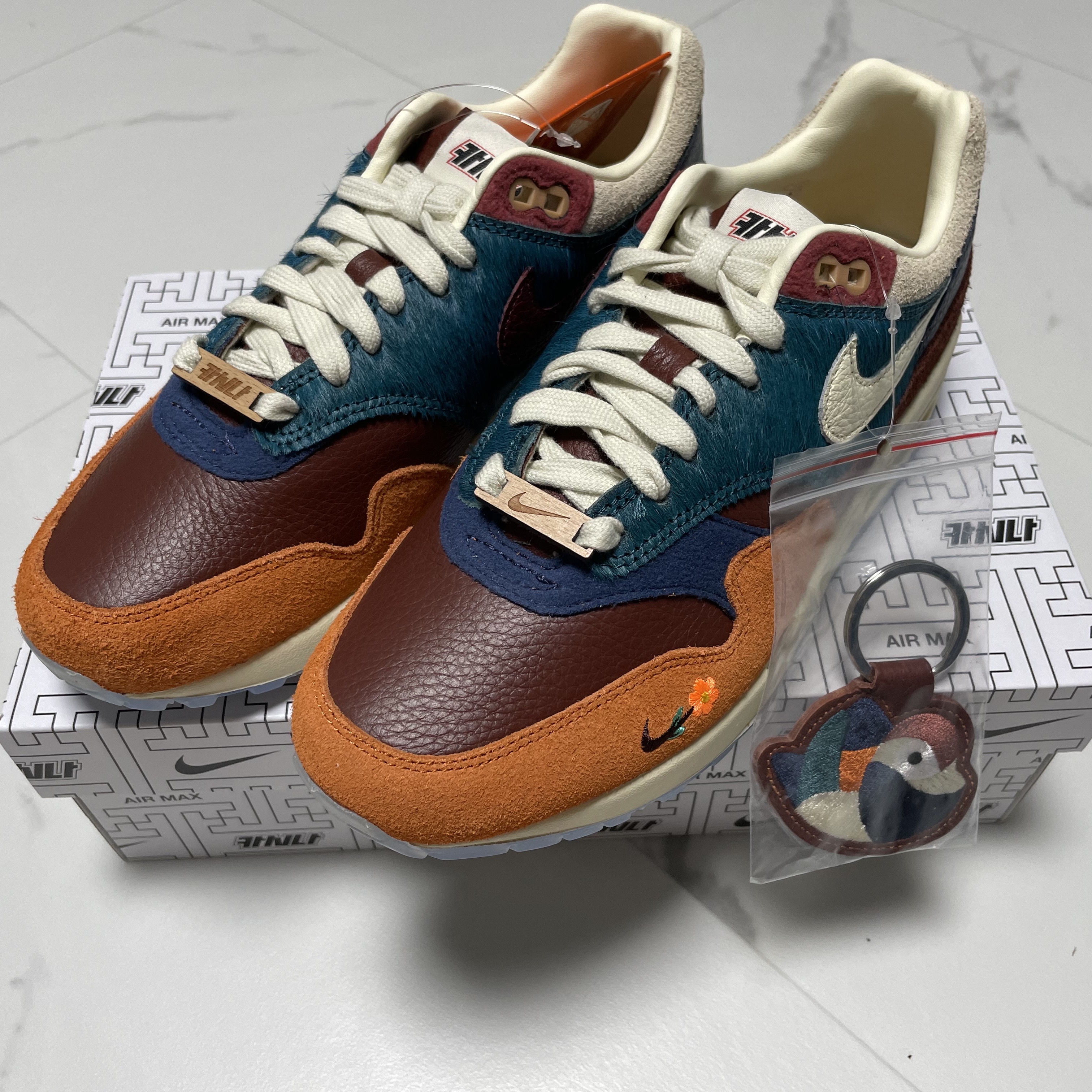 Nike x Kasina Air Max 1 SP Won-Ang Orange 착용 스타일