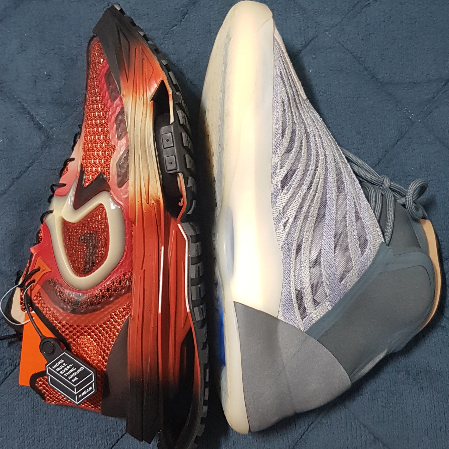 Nike x Matthew M Williams Zoom 004 Rust Factor, Adidas Yeezy QNTM Mono Carbon 착용 스타일