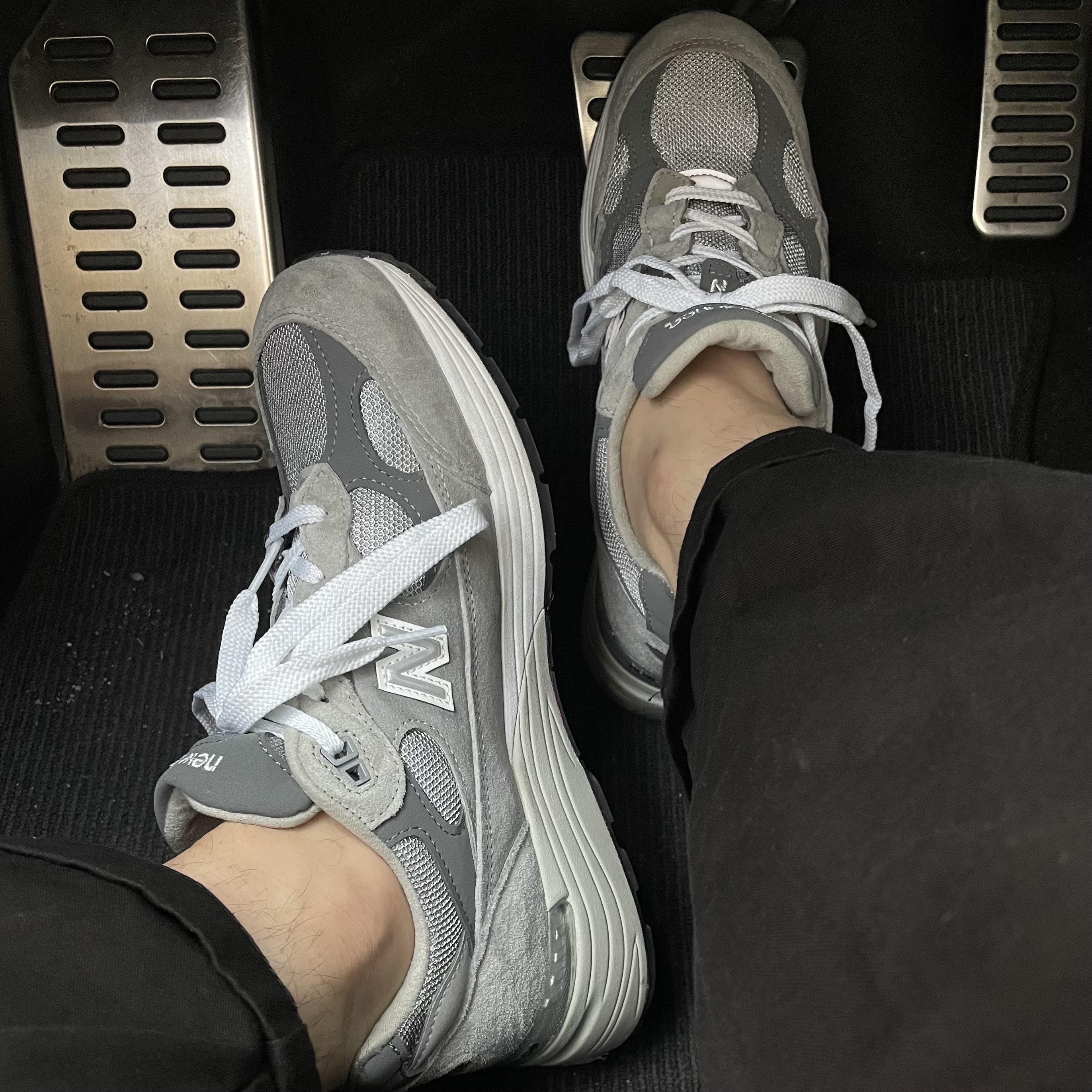 New Balance 992 Made in USA Grey - D Standard 착용 스타일