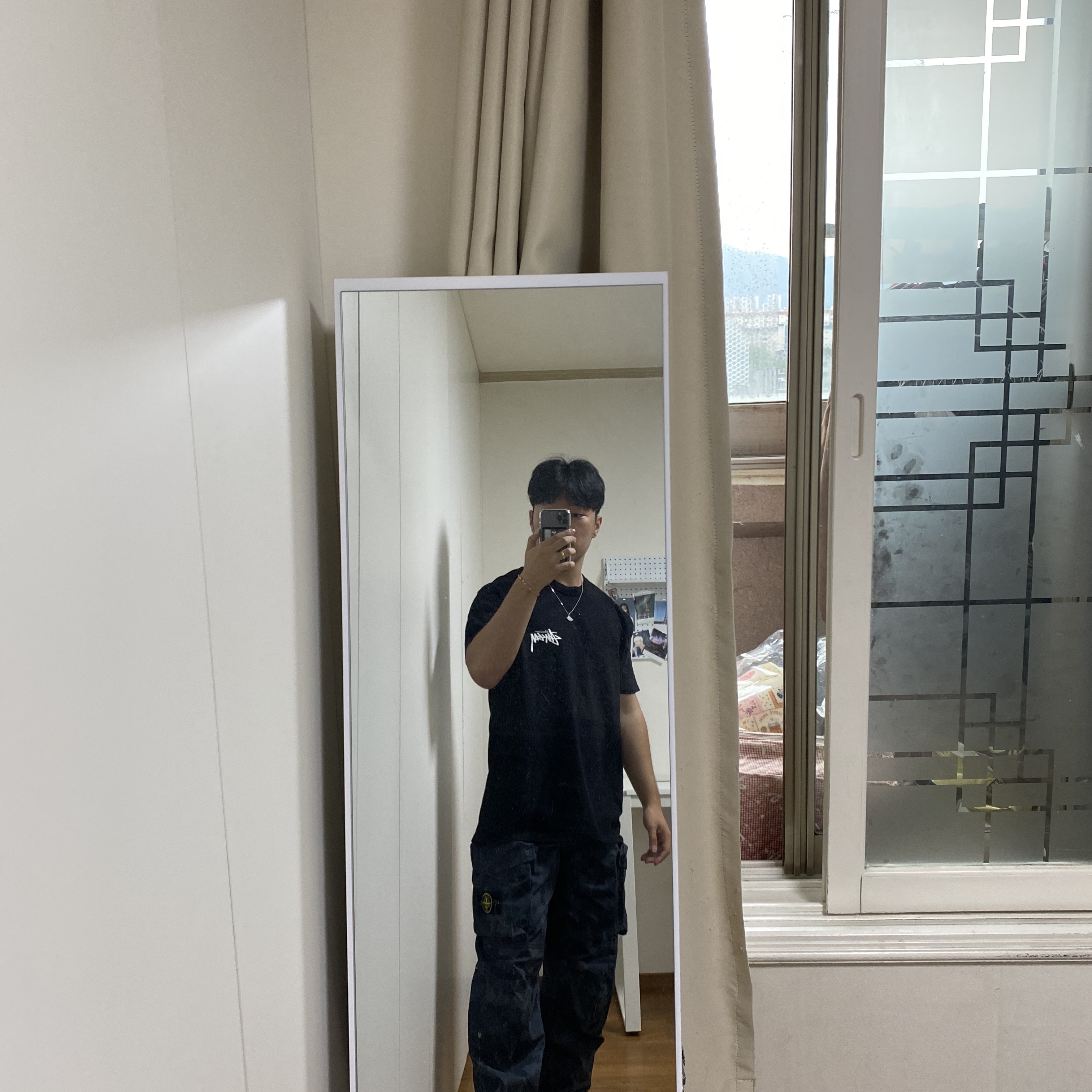 Supreme x Stone Island Reactive Ice Camo Ripstop Cargo Pants Black - 22SS, Supreme x Stone Island Reactive Ice Camo Ripstop Cargo Pants Tan - 22SS 착용 스타일 - 2