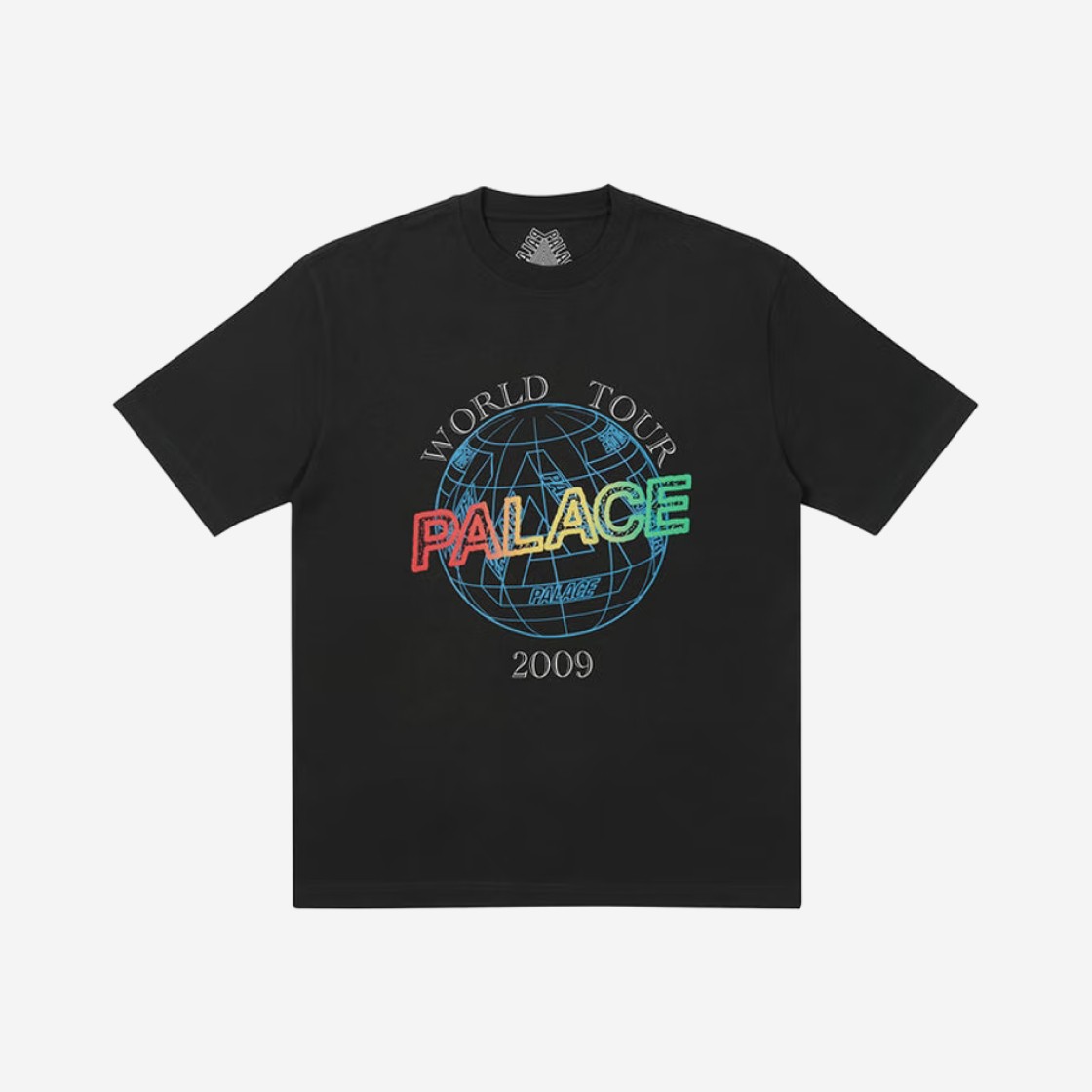 Palace World Tour T-Shirt Black - 22SS 상세 이미지 1