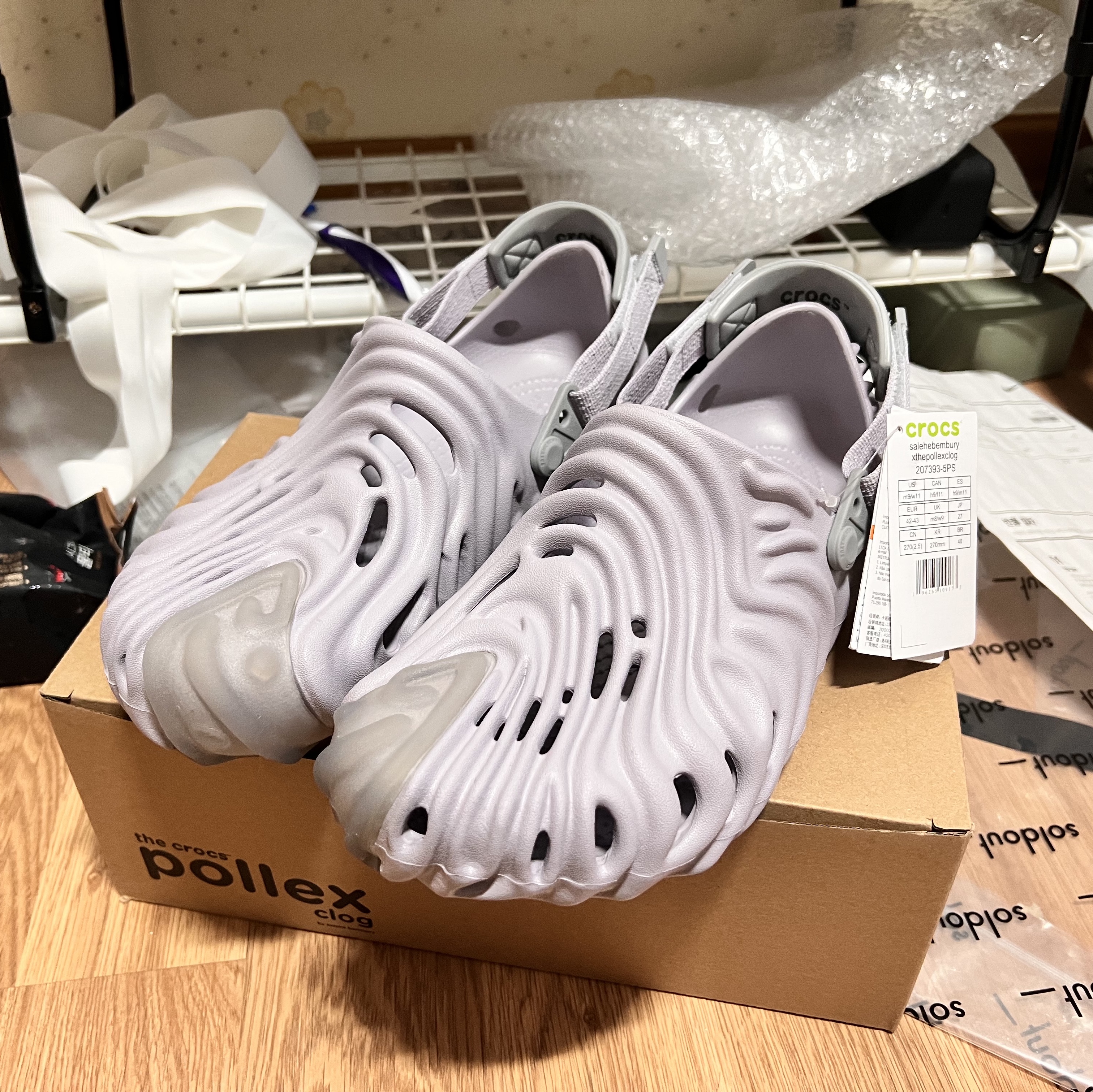 Crocs x Salehe Bembury Pollex Clog Urchin 착용 스타일