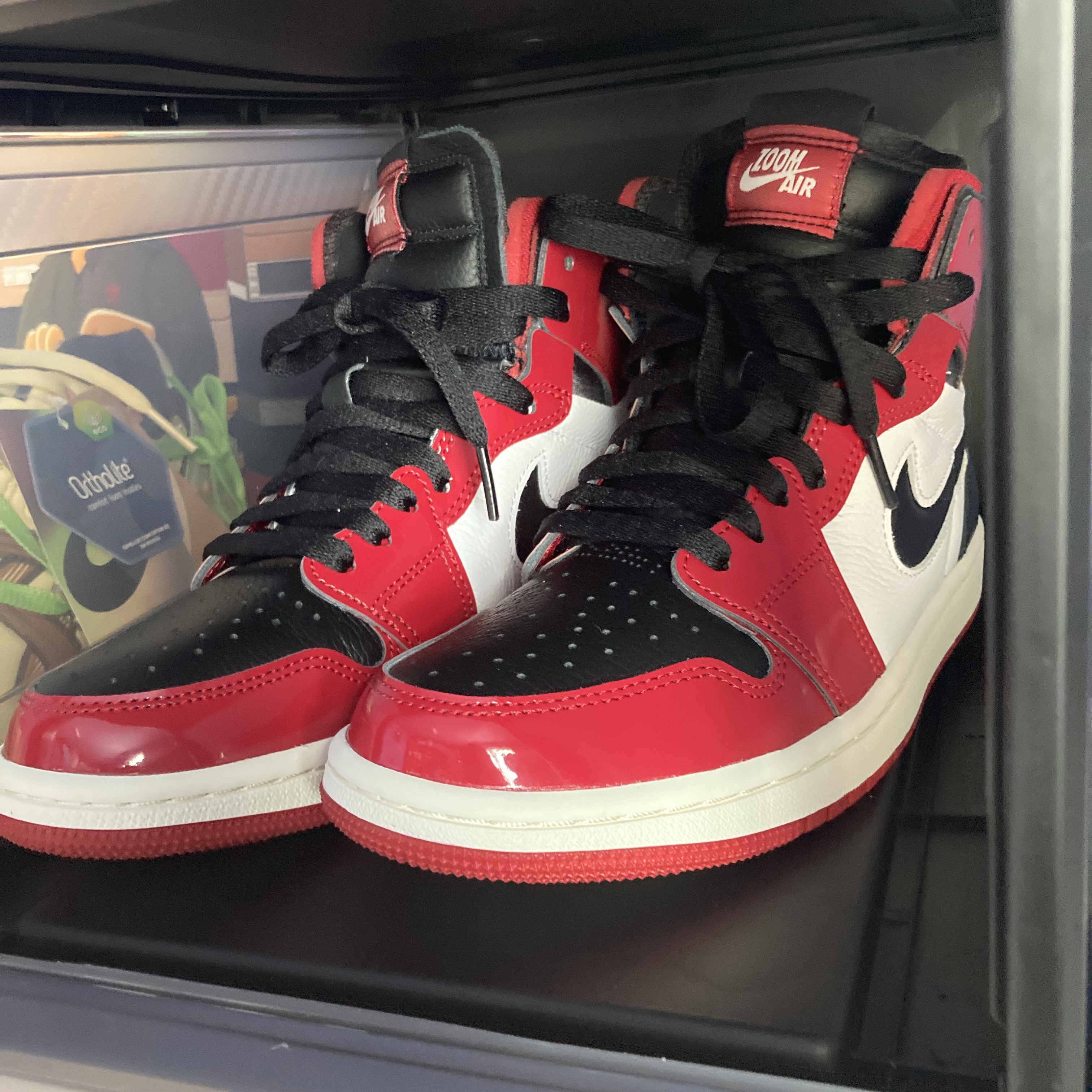(W) Jordan 1 Zoom Air CMFT Gym Red Black 착용 스타일