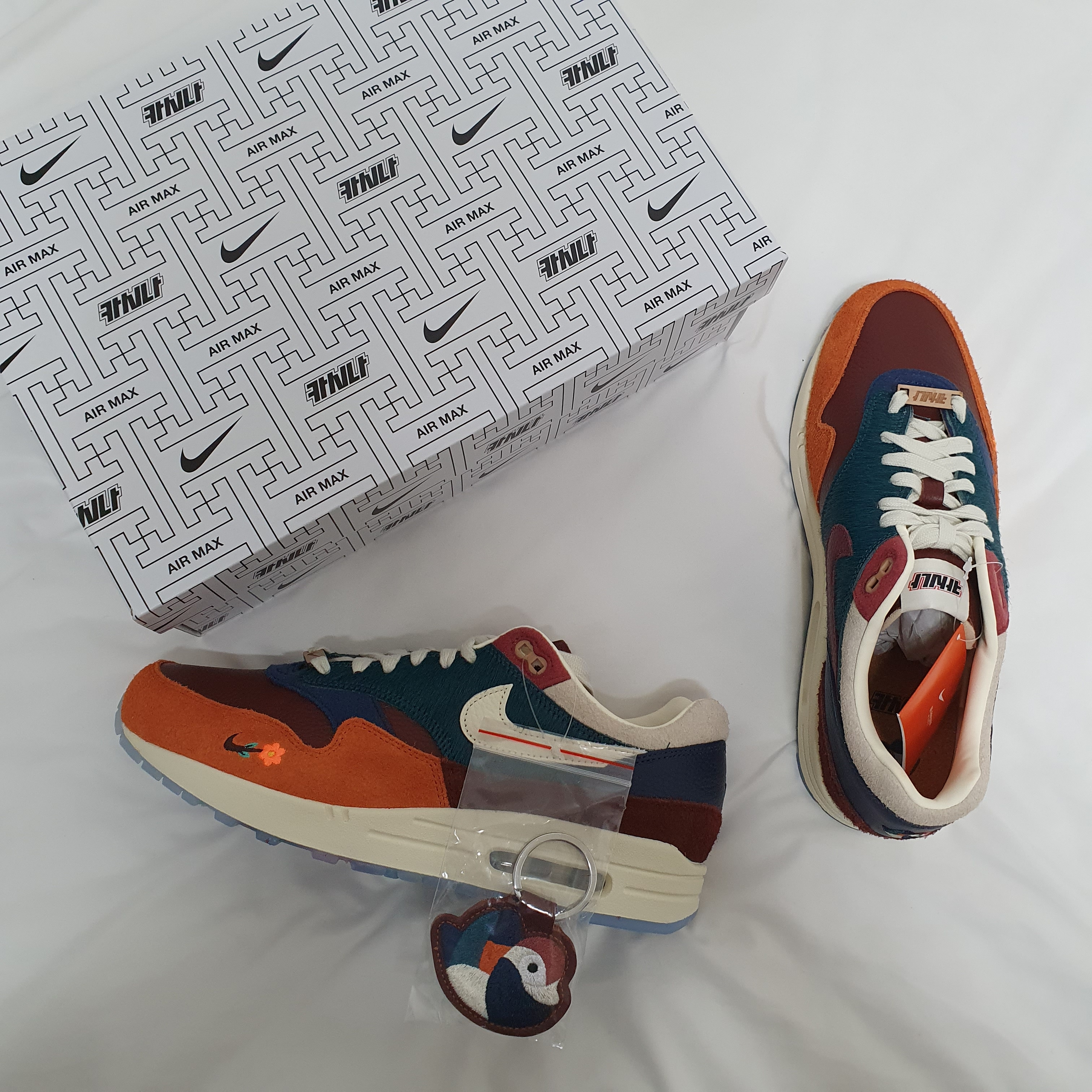 Nike x Kasina Air Max 1 SP Won-Ang Orange 착용 스타일 - 1
