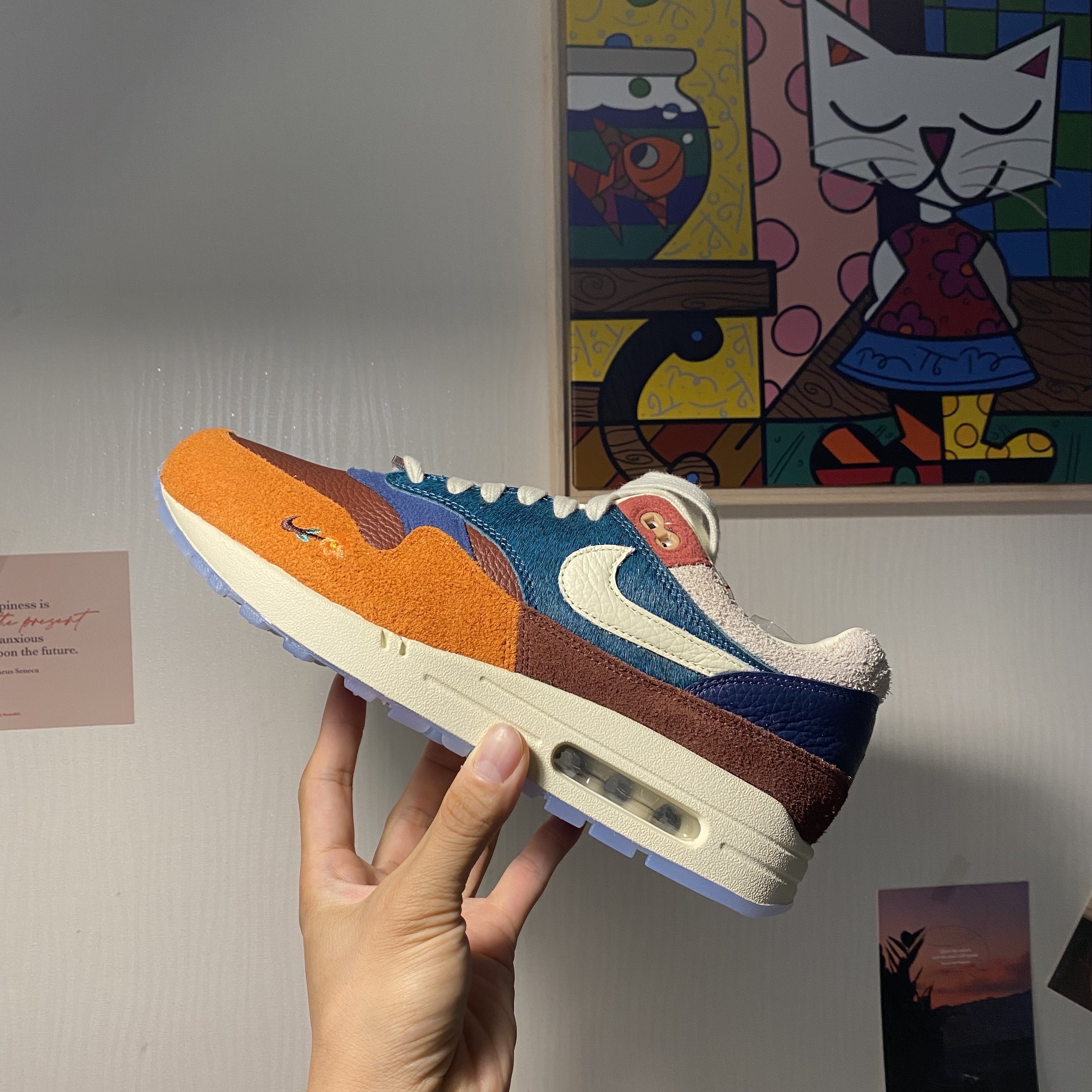 Nike x Kasina Air Max 1 SP Won-Ang Orange 착용 스타일 - 5