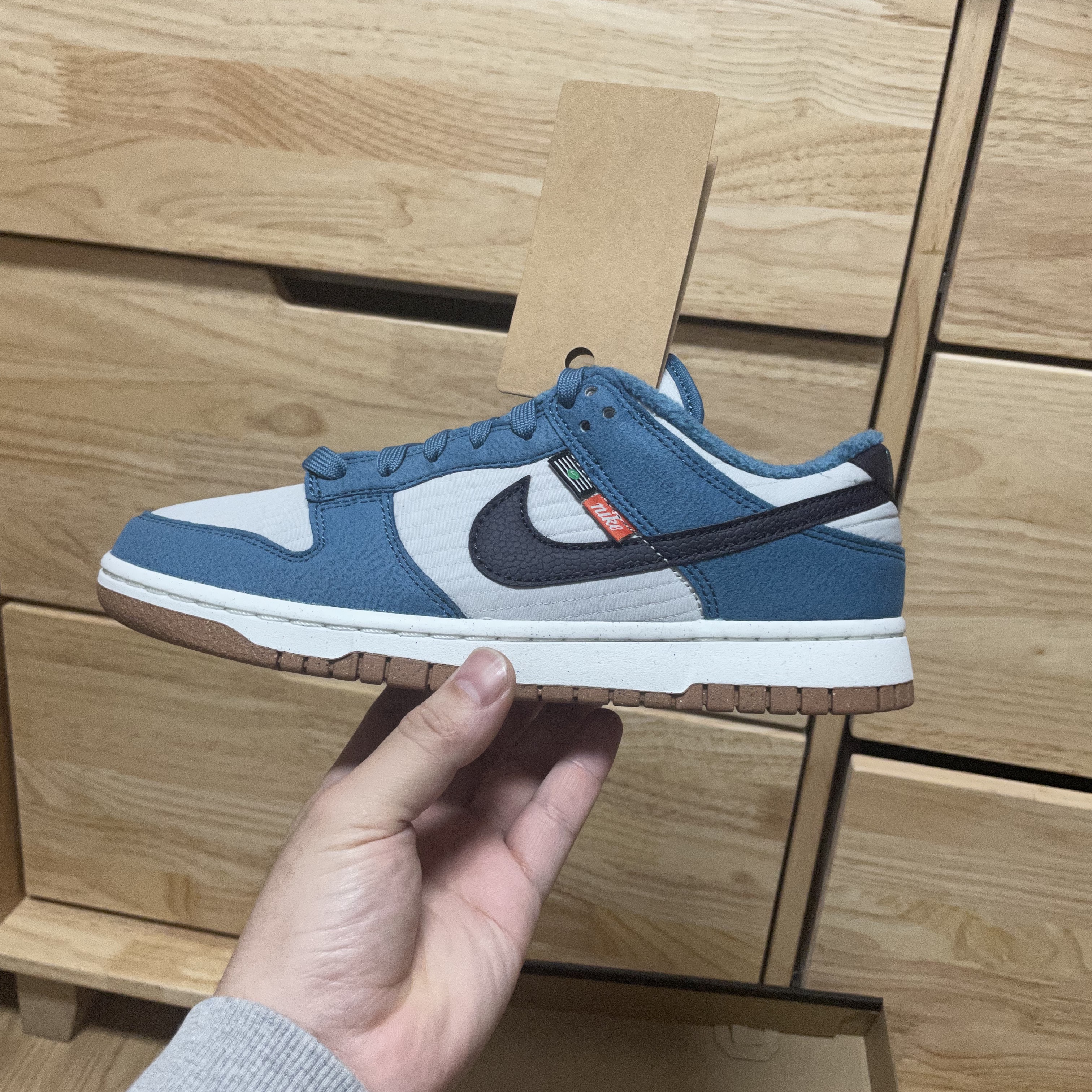 Nike Dunk Low Retro Next Nature Riftblue 착용 스타일 - 2