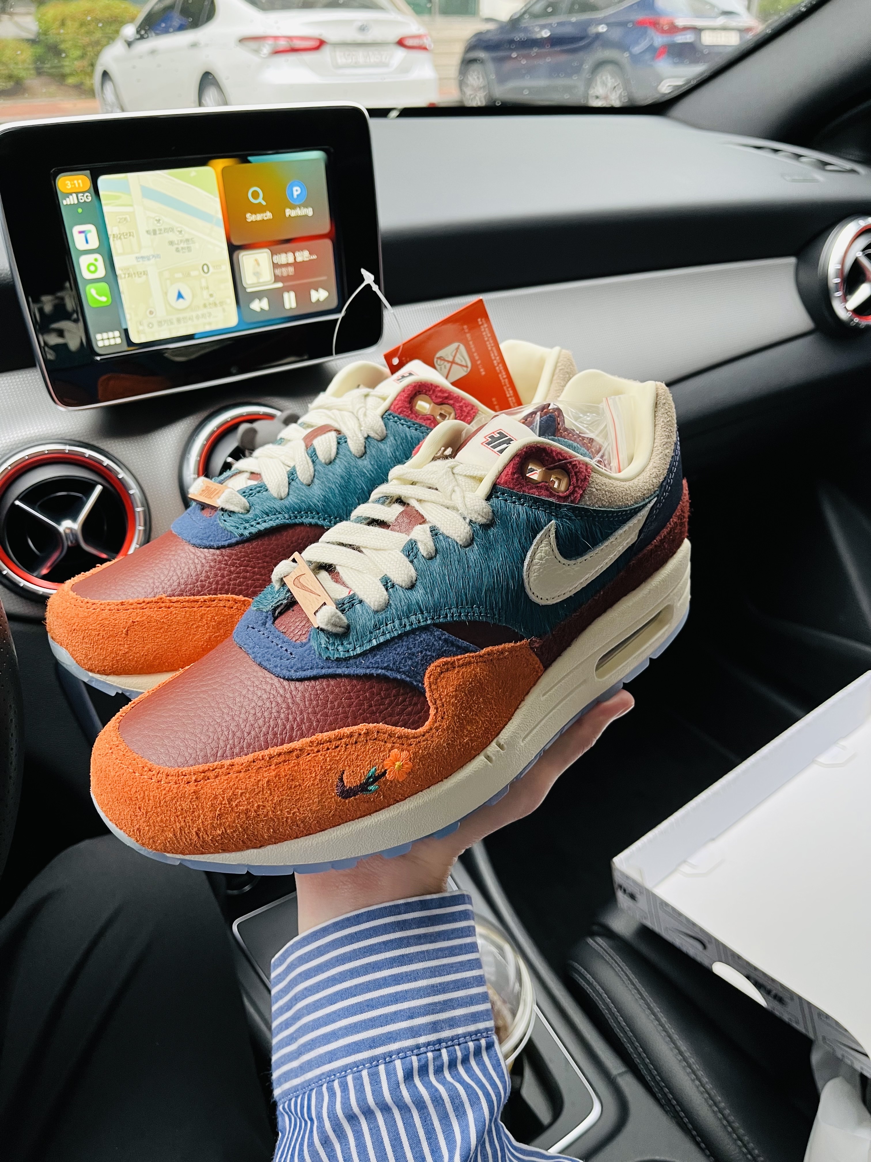 Nike x Kasina Air Max 1 SP Won-Ang Orange 착용 스타일 - 1