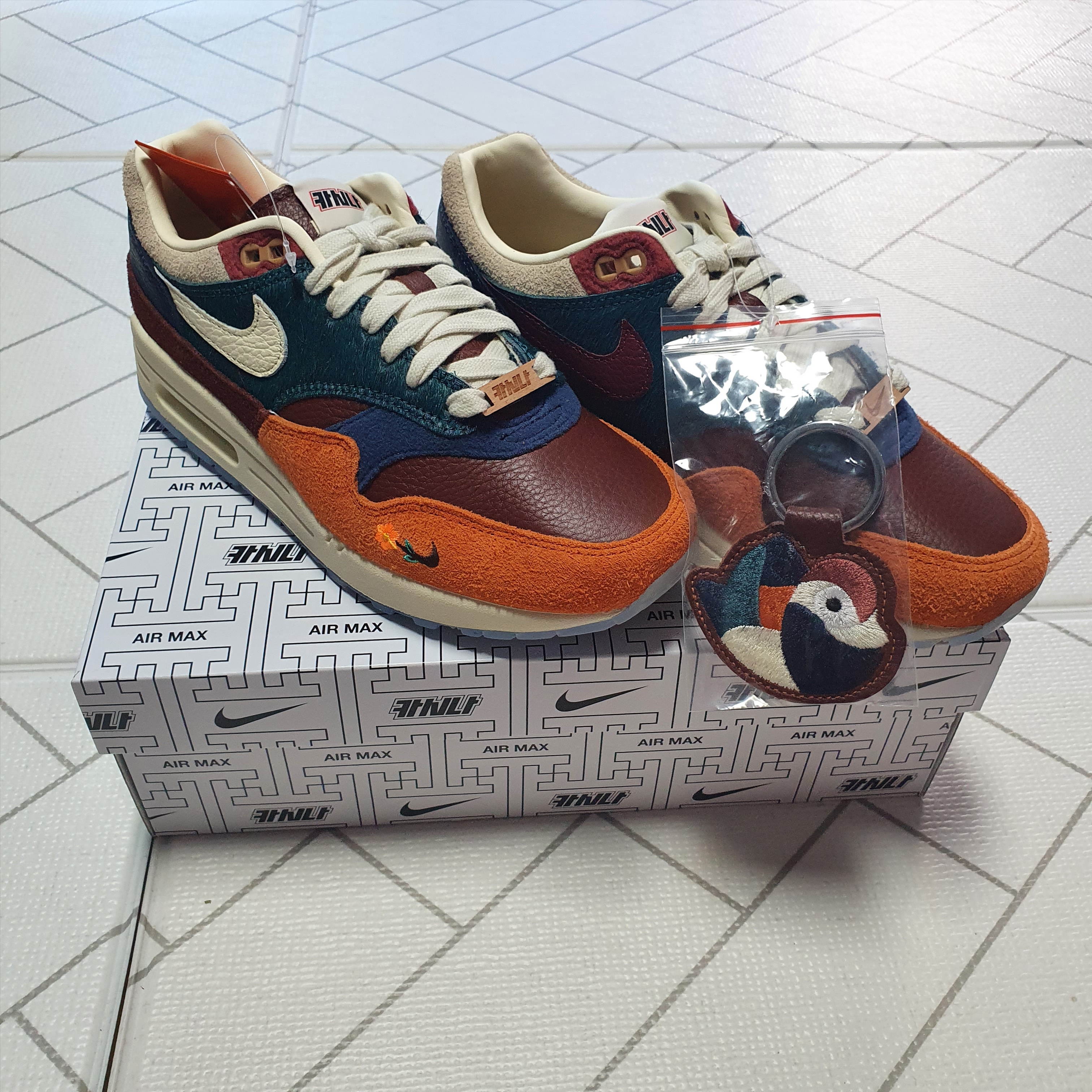 Nike x Kasina Air Max 1 SP Won-Ang Orange 착용 스타일