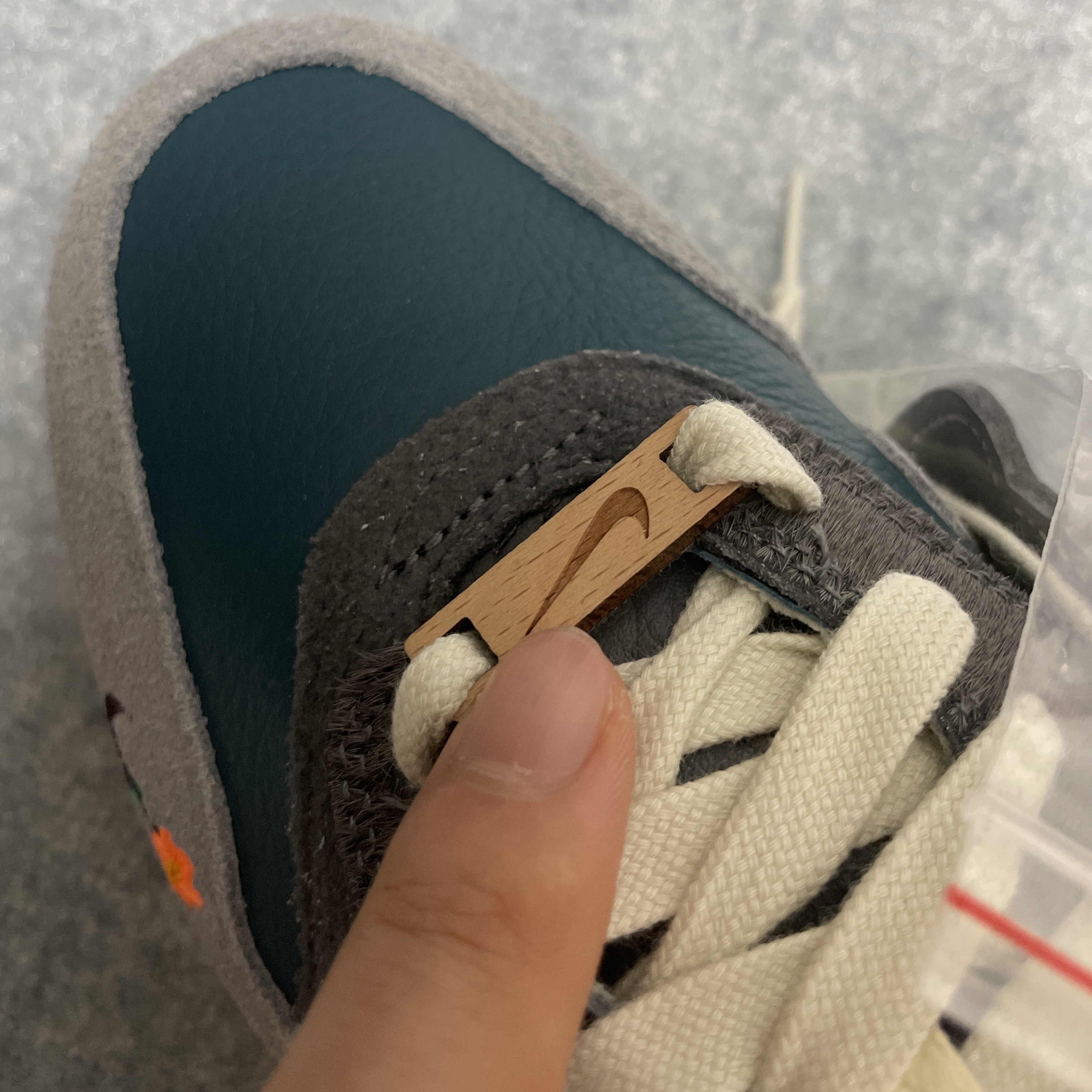 Nike x Kasina Air Max 1 SP Won-Ang Particle Grey 착용 스타일 - 5
