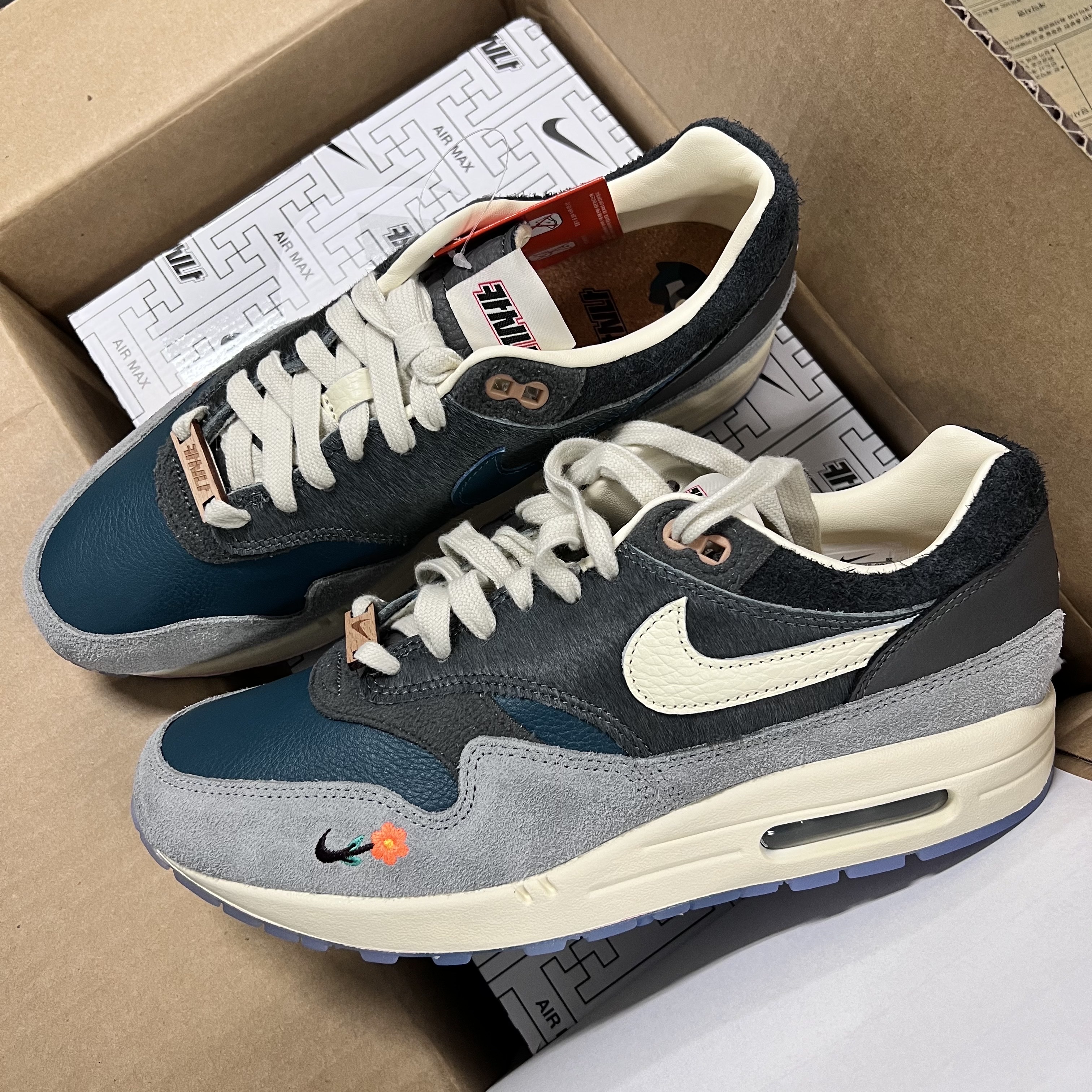 Nike x Kasina Air Max 1 SP Won-Ang Particle Grey, Nike x Kasina Air Max 1 SP Won-Ang Particle Grey (With Special Gift) 착용 스타일