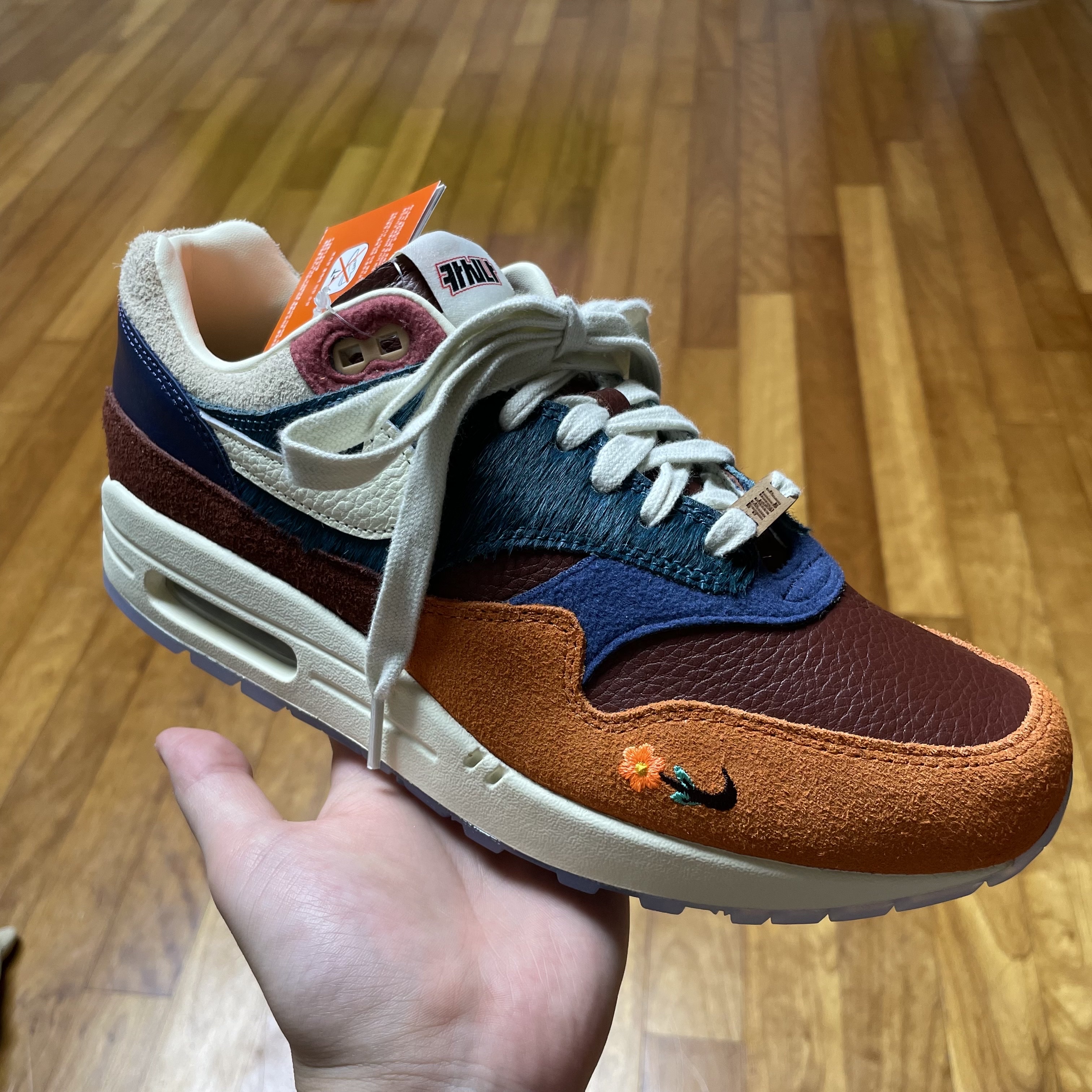 Nike x Kasina Air Max 1 SP Won-Ang Orange 착용 스타일 - 4