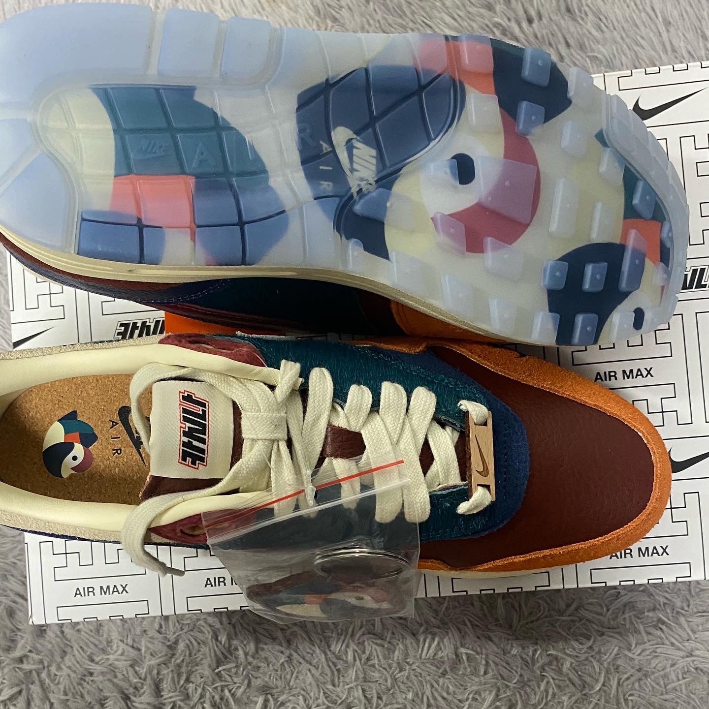 Nike x Kasina Air Max 1 SP Won-Ang Orange 착용 스타일 - 3