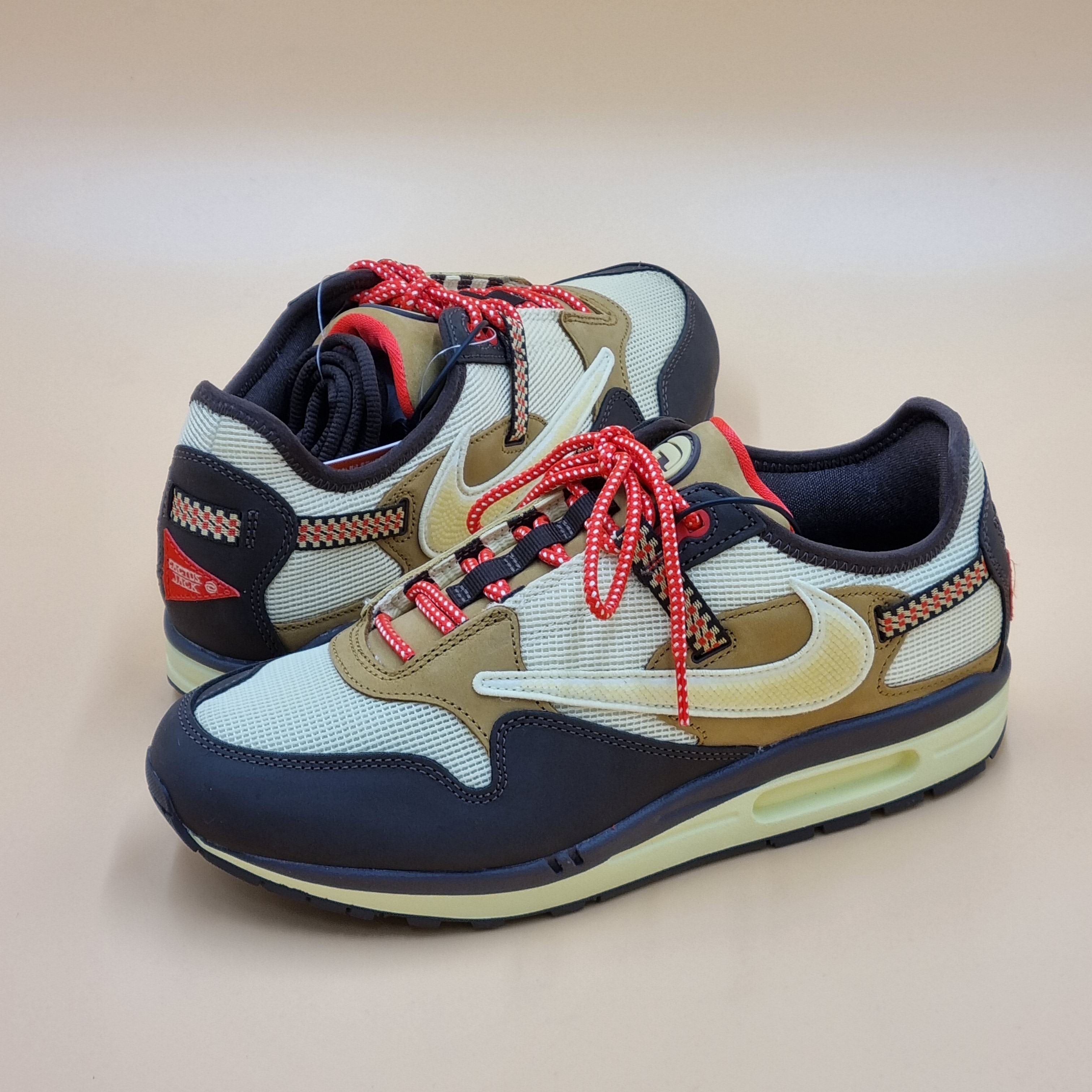 Nike x Travis Scott Air Max 1 Cact.us Brown 착용 스타일