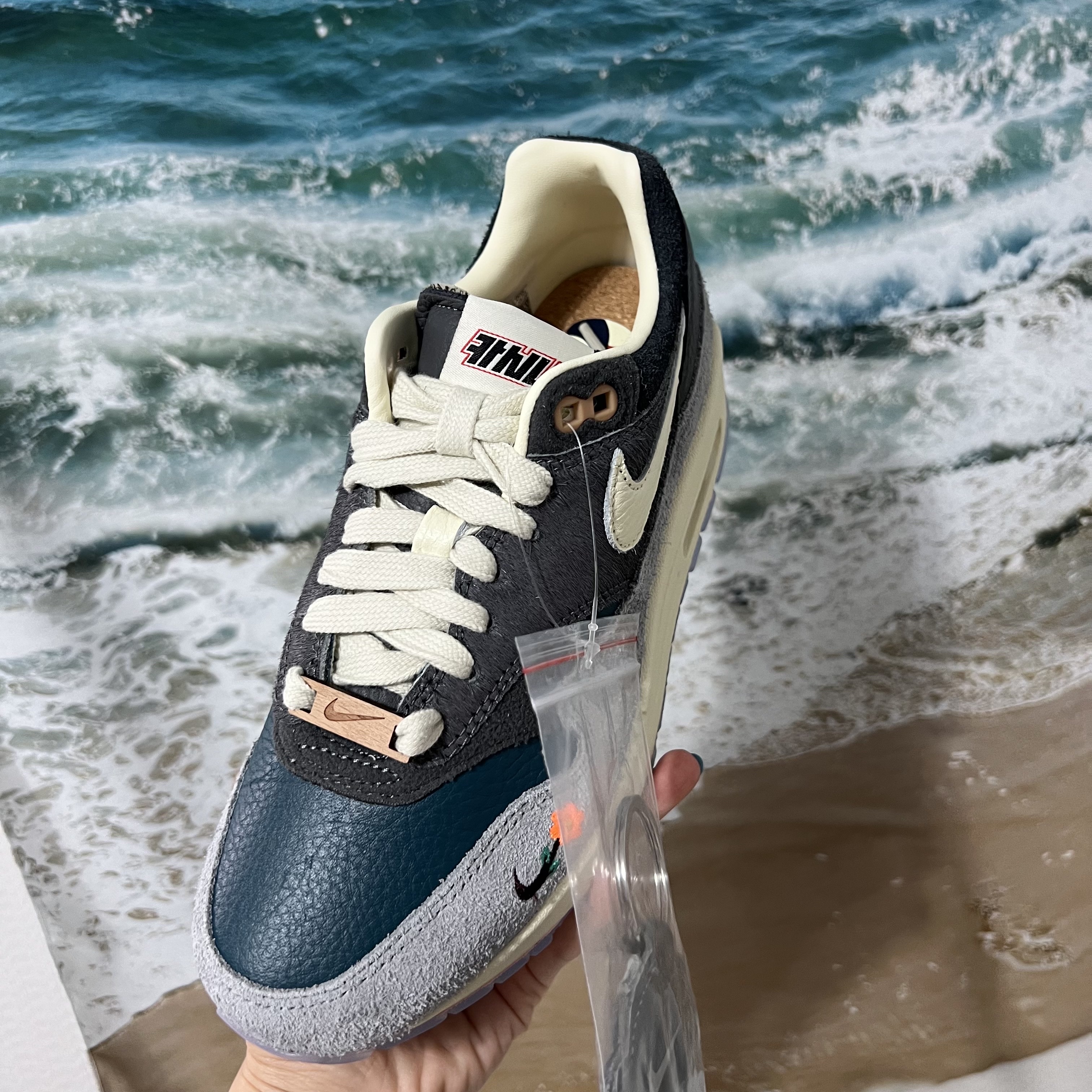 Nike x Kasina Air Max 1 SP Won-Ang Particle Grey 착용 스타일 - 2