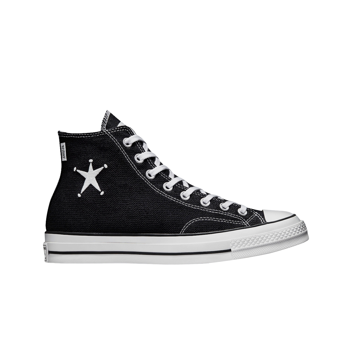 컨버스 x 스투시 척 70 하이 블랙(Converse x Stussy Chuck 70 High Black)