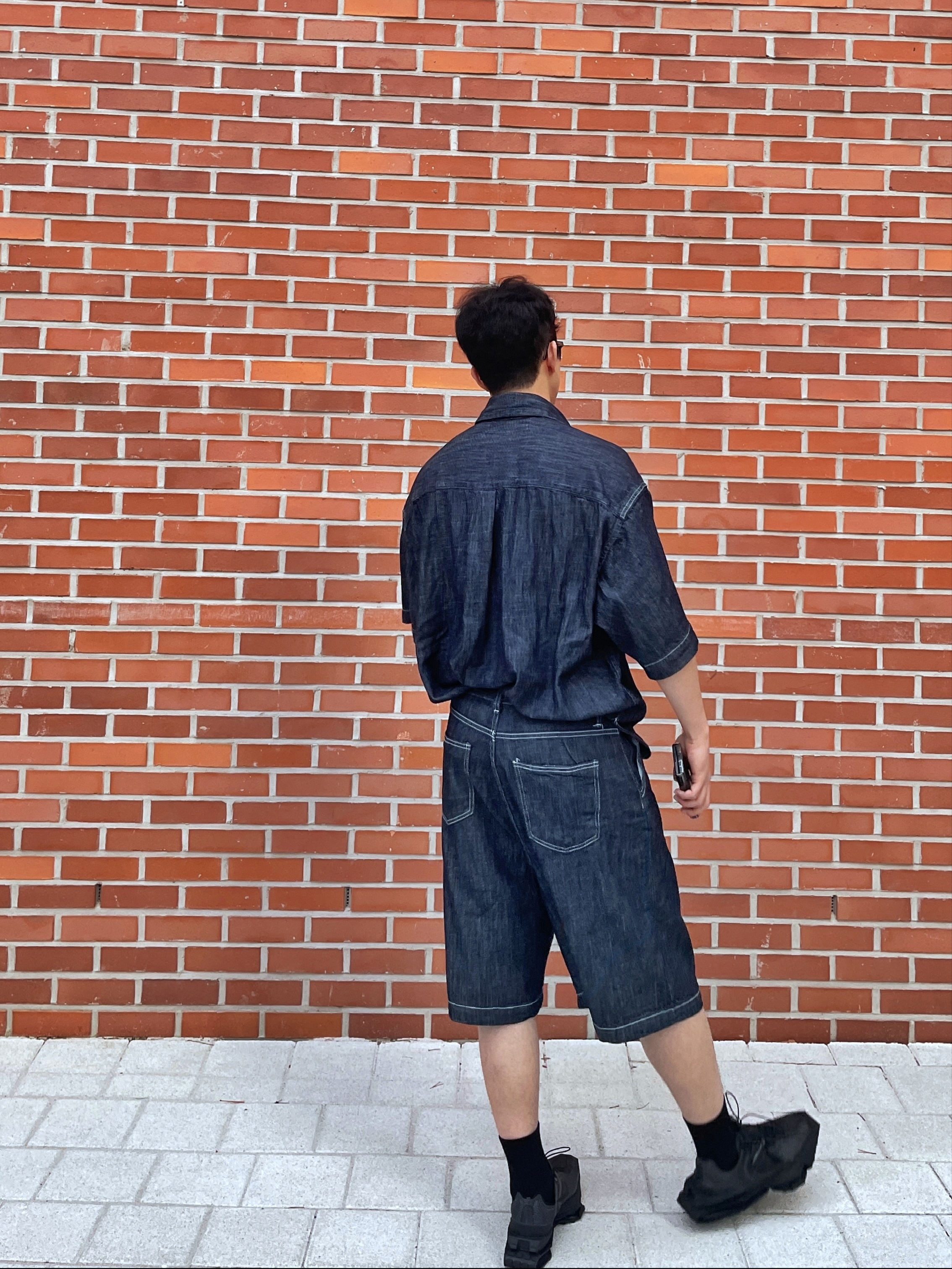 Nike x Matthew M Williams Zoom 004 Triple Black 착용 스타일 - 5