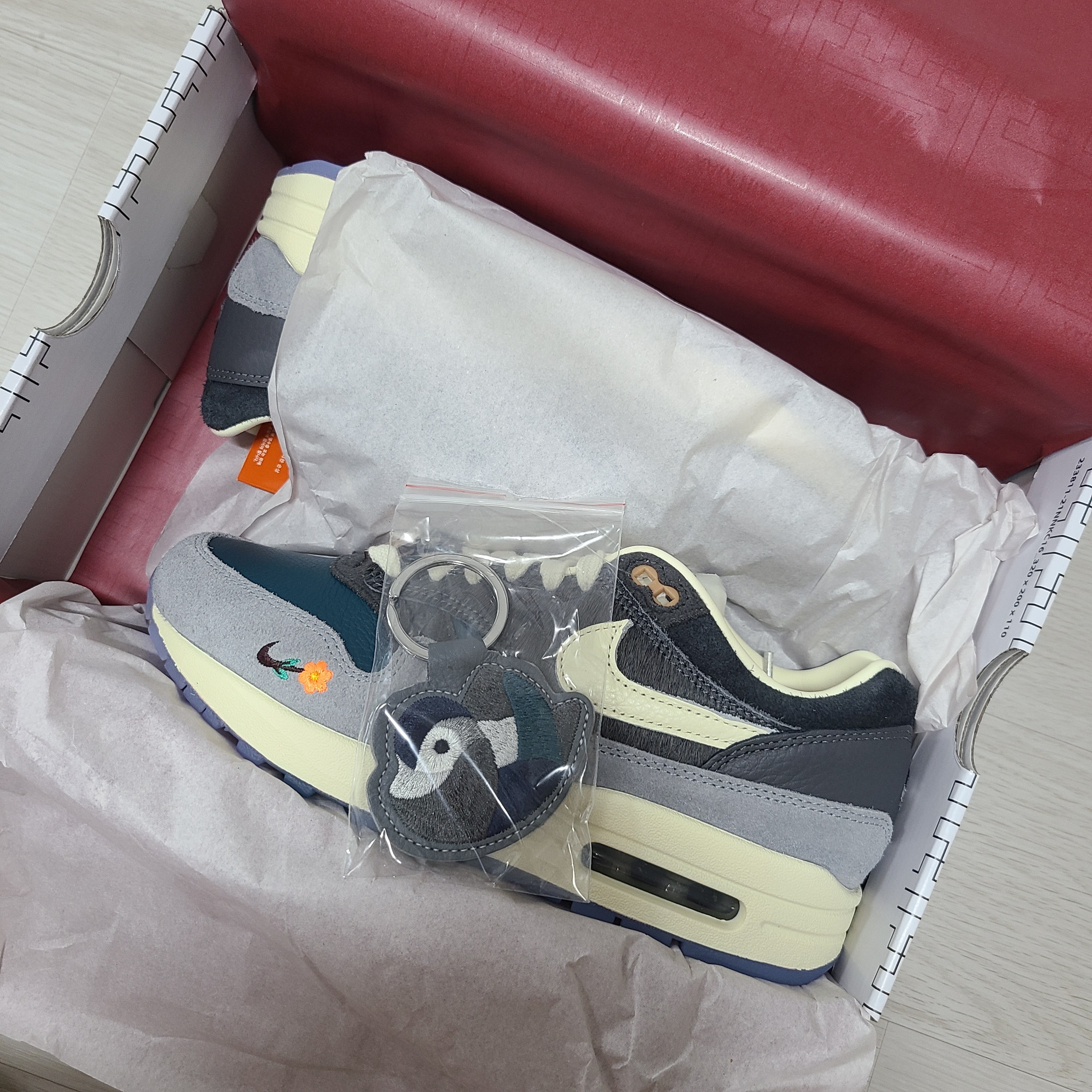 Nike x Kasina Air Max 1 SP Won-Ang Particle Grey 착용 스타일 - 4