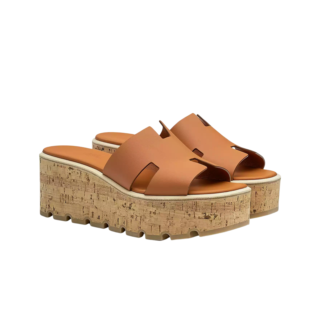 (W) 에르메스 에제 30 샌들 카프스킨 & 마론 글레이즈((W) Hermes Eze 30 Sandal Calfskin & Marron Glaise) - 2
