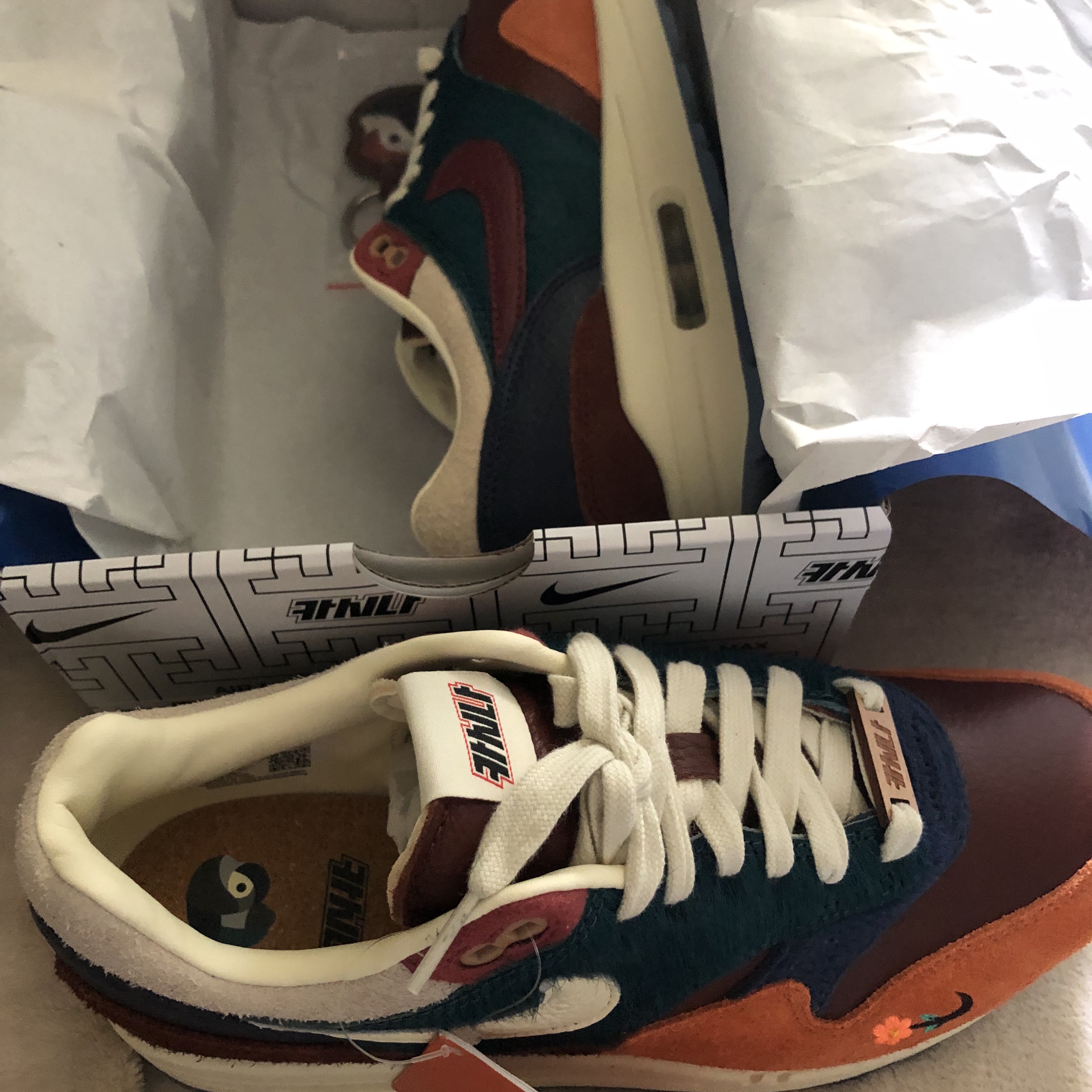 Nike x Kasina Air Max 1 SP Won-Ang Orange 착용 스타일