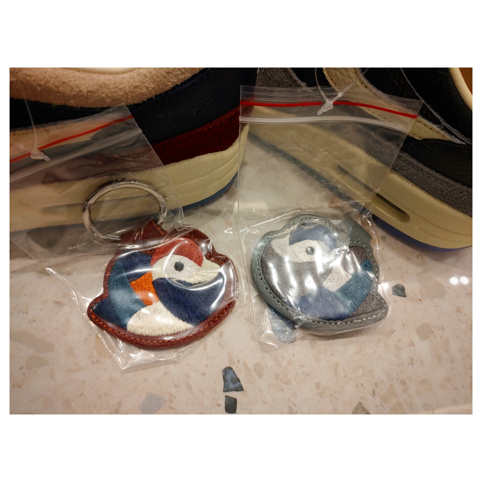 Nike x Kasina Air Max 1 SP Won-Ang Orange, Nike x Kasina Air Max 1 SP Won-Ang Particle Grey 착용 스타일 - 3