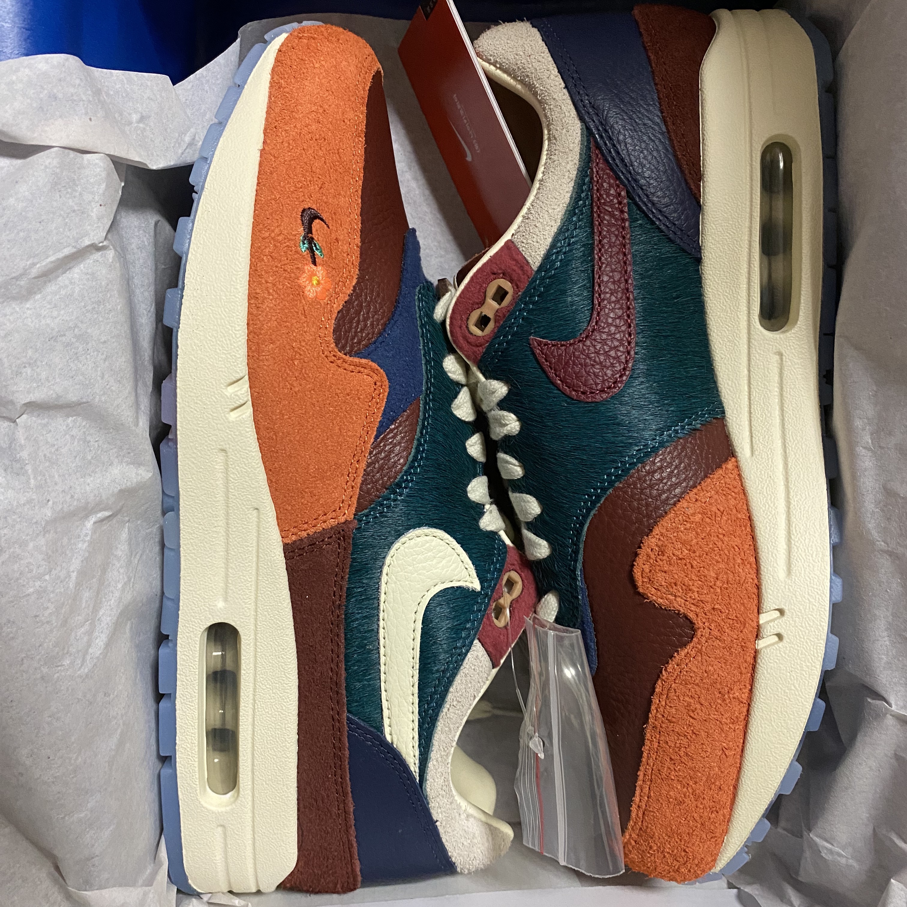 Nike x Kasina Air Max 1 SP Won-Ang Orange (With Special Gift), Nike x Kasina Air Max 1 SP Won-Ang Orange 착용 스타일 - 2